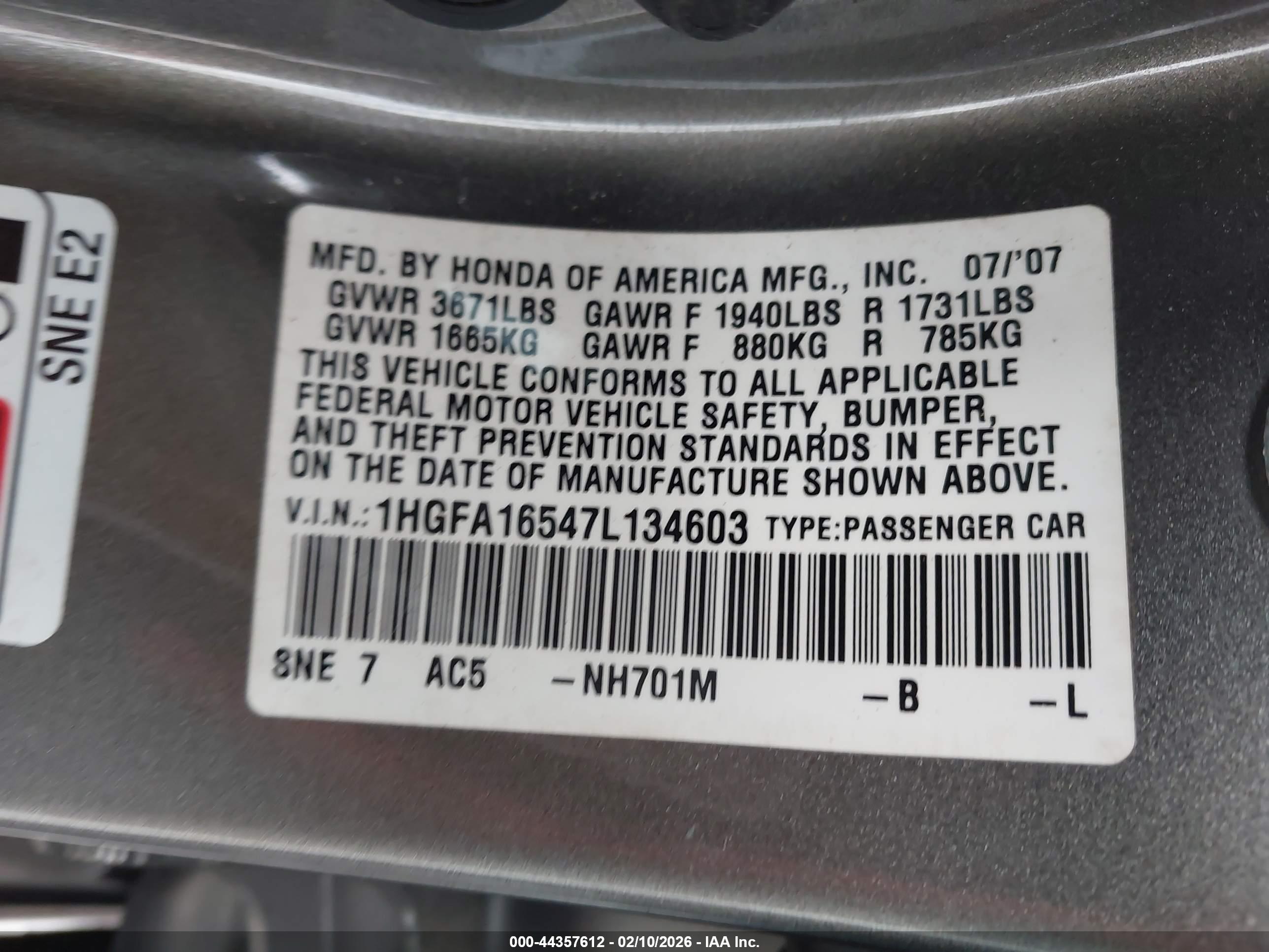 HONDA CIVIC image 9