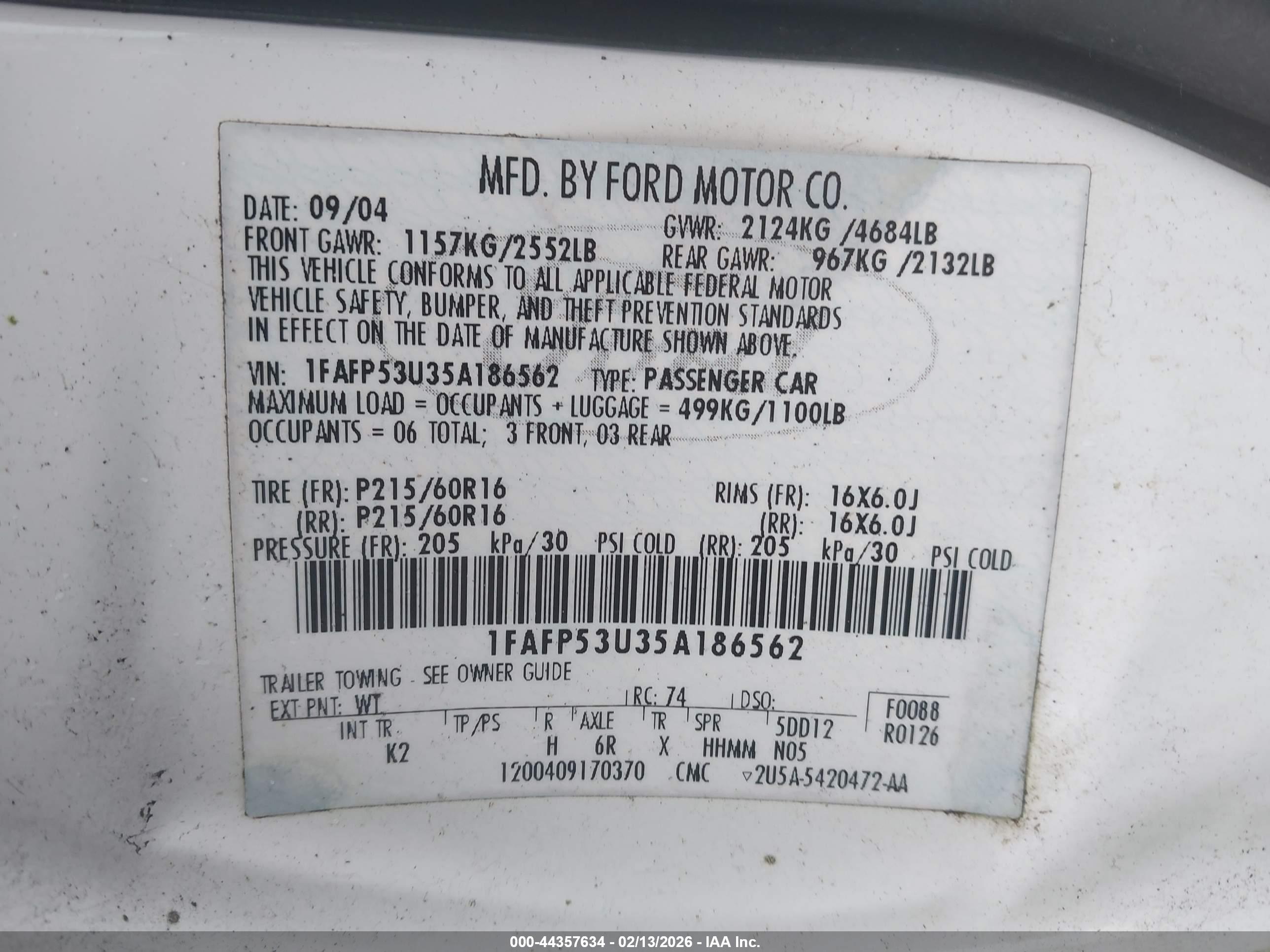 FORD TAURUS image 9