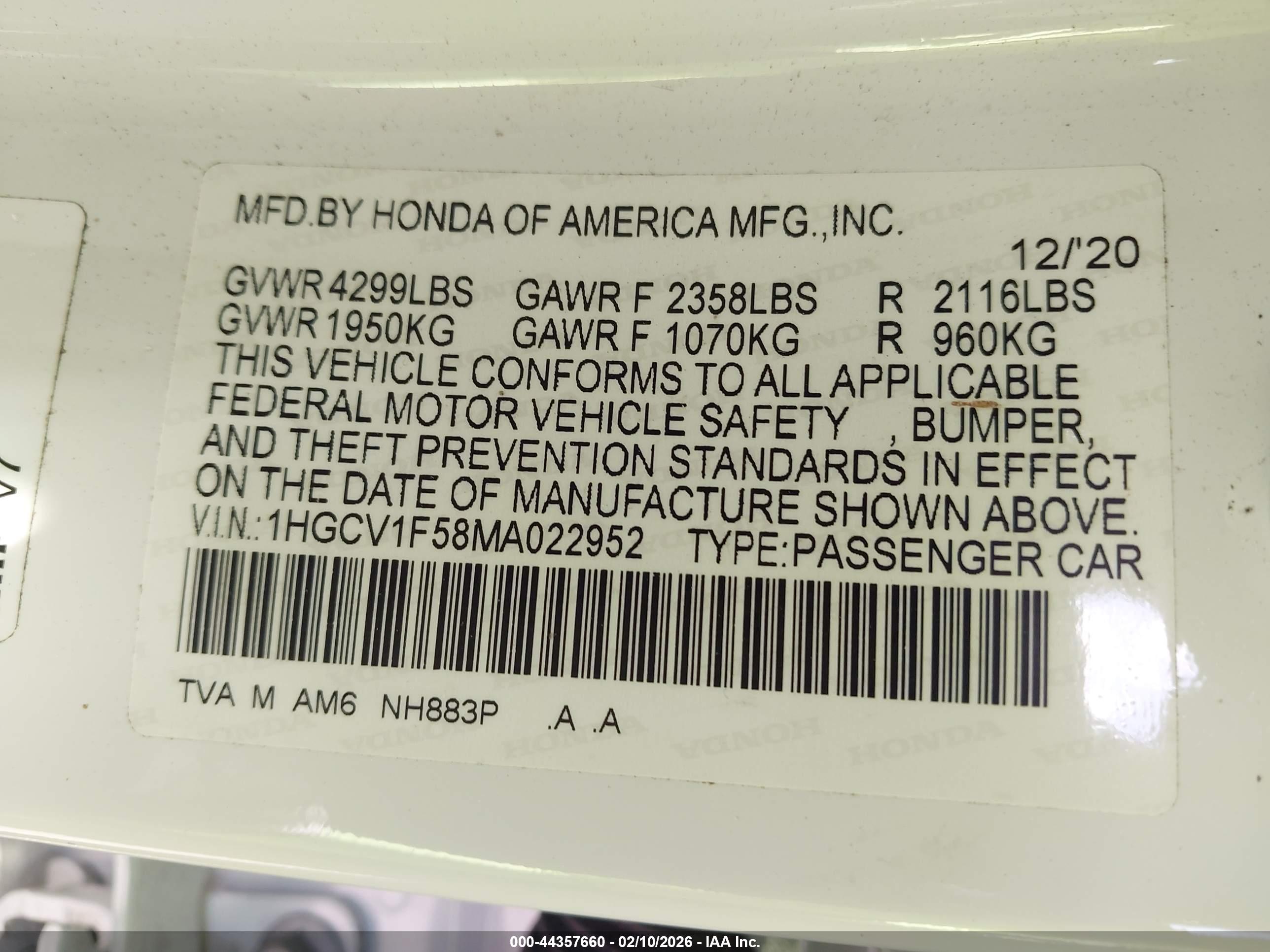 HONDA ACCORD image 9