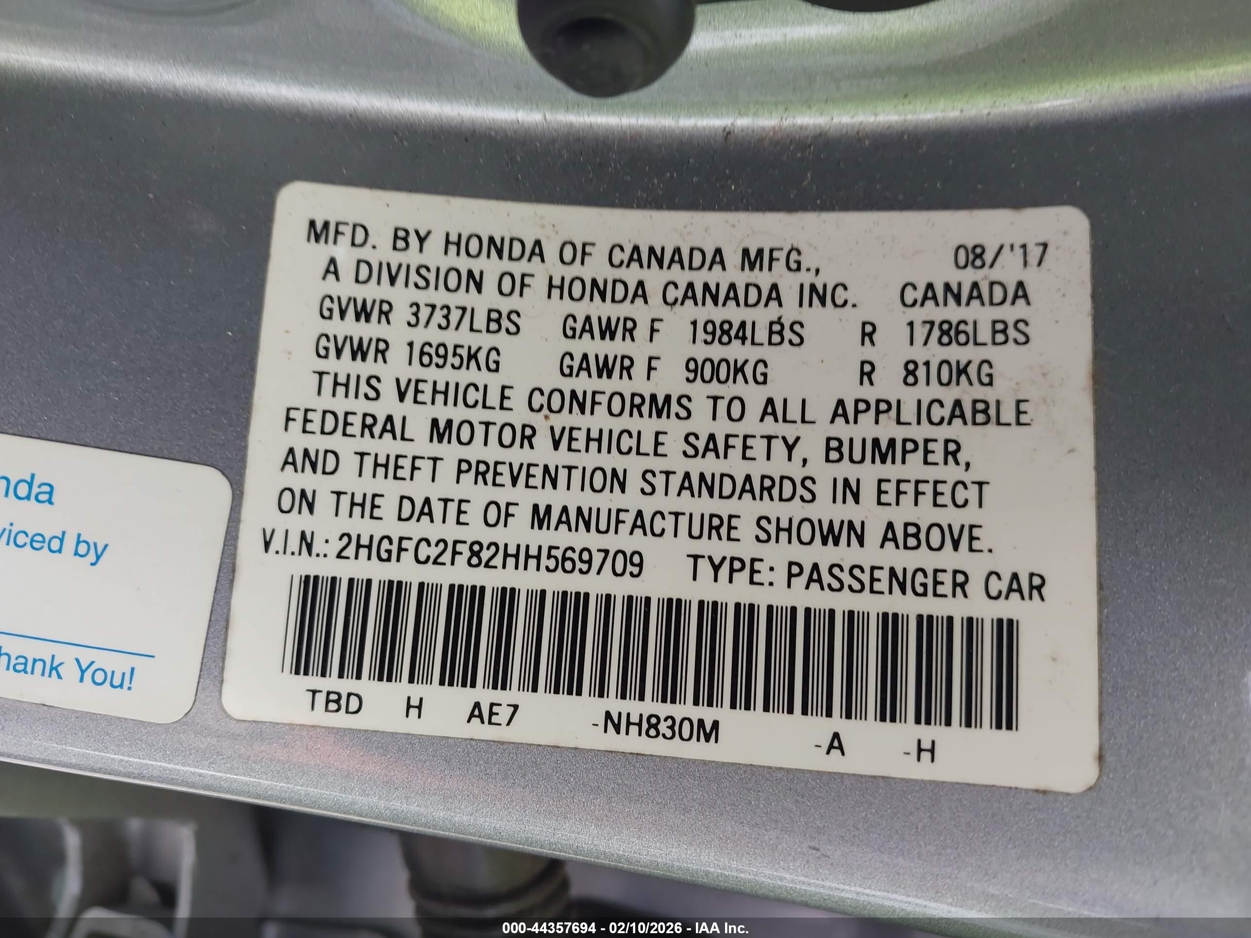 HONDA CIVIC image 9