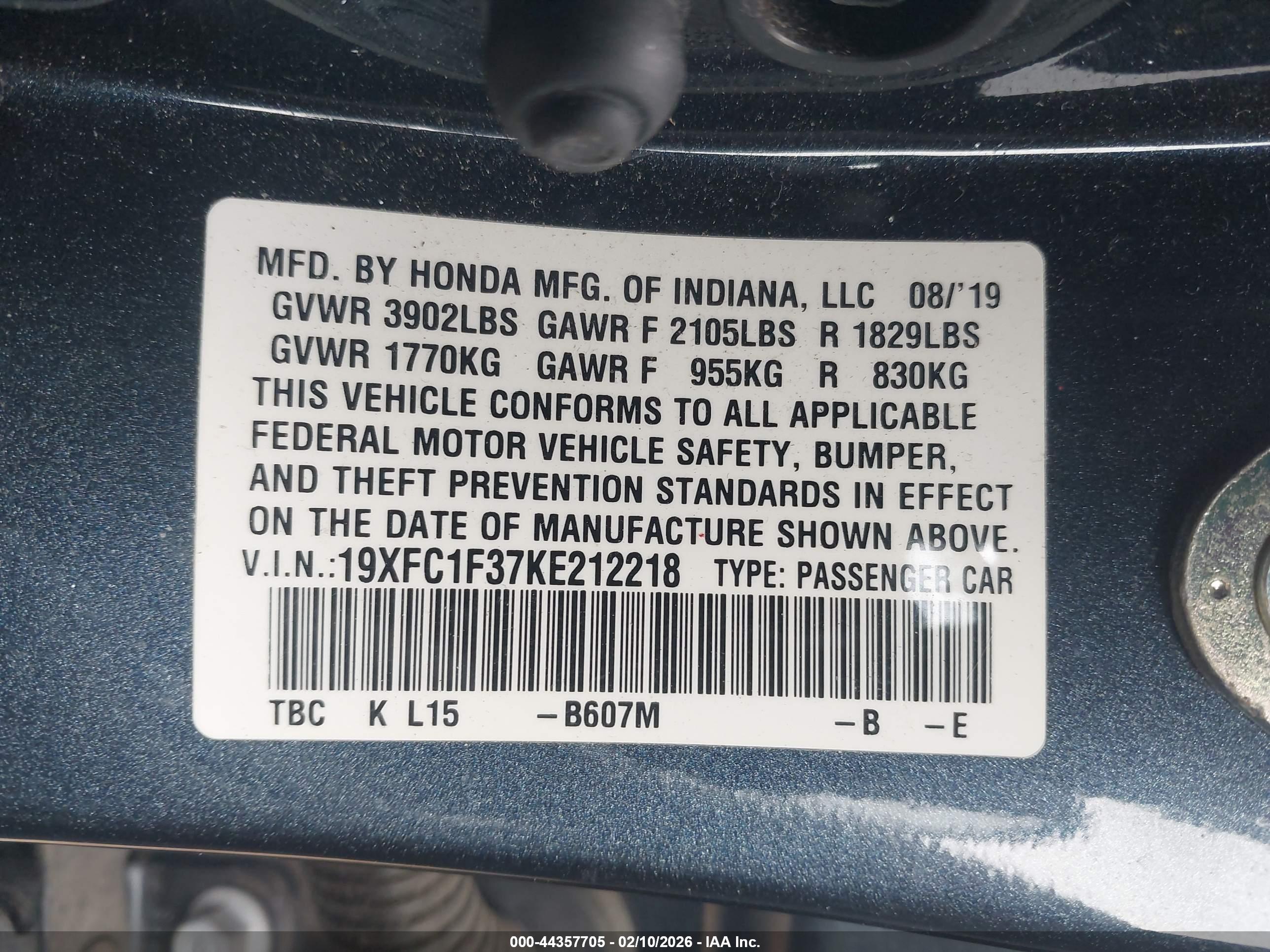 HONDA CIVIC image 9