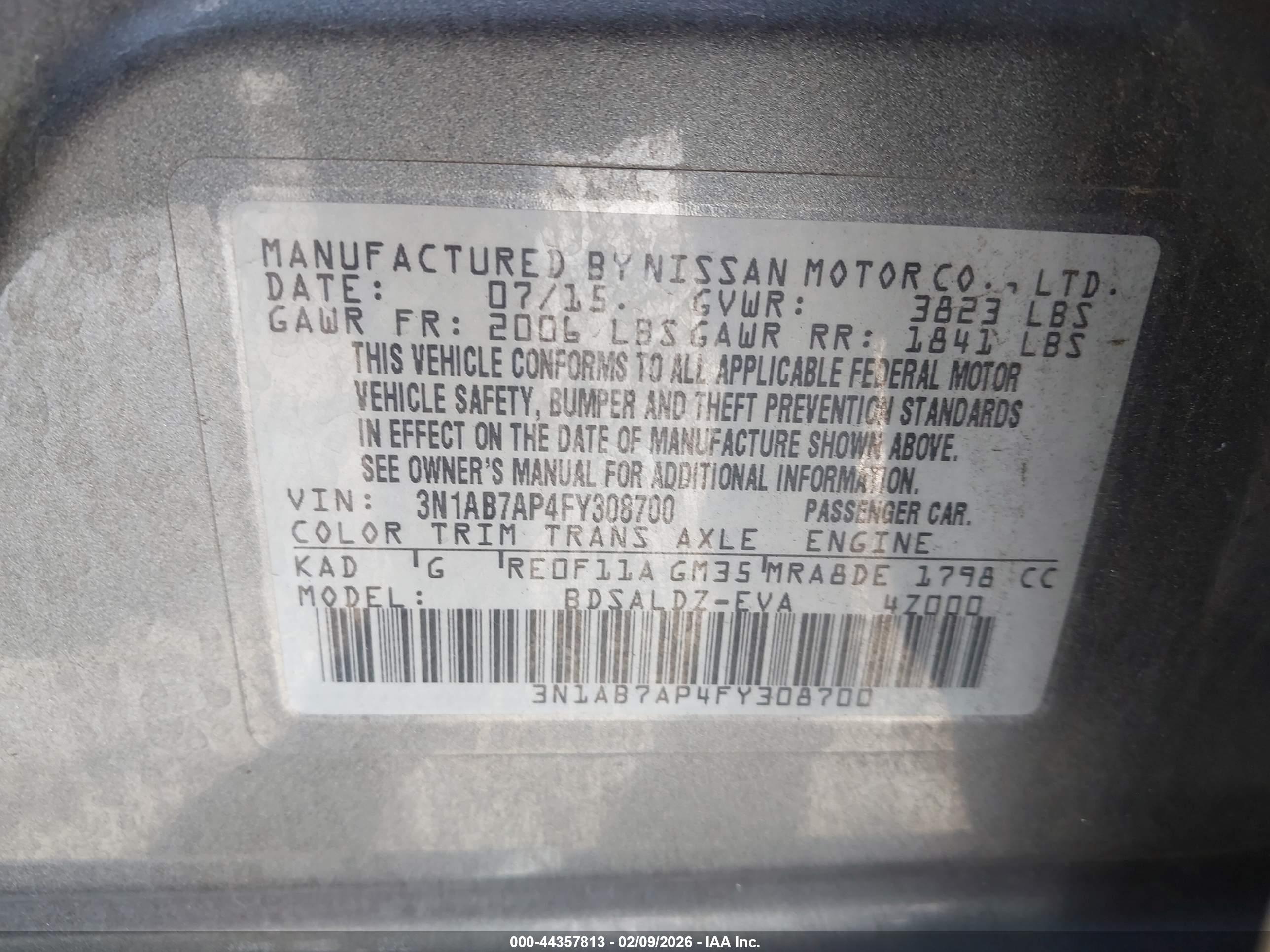 NISSAN SENTRA image 9