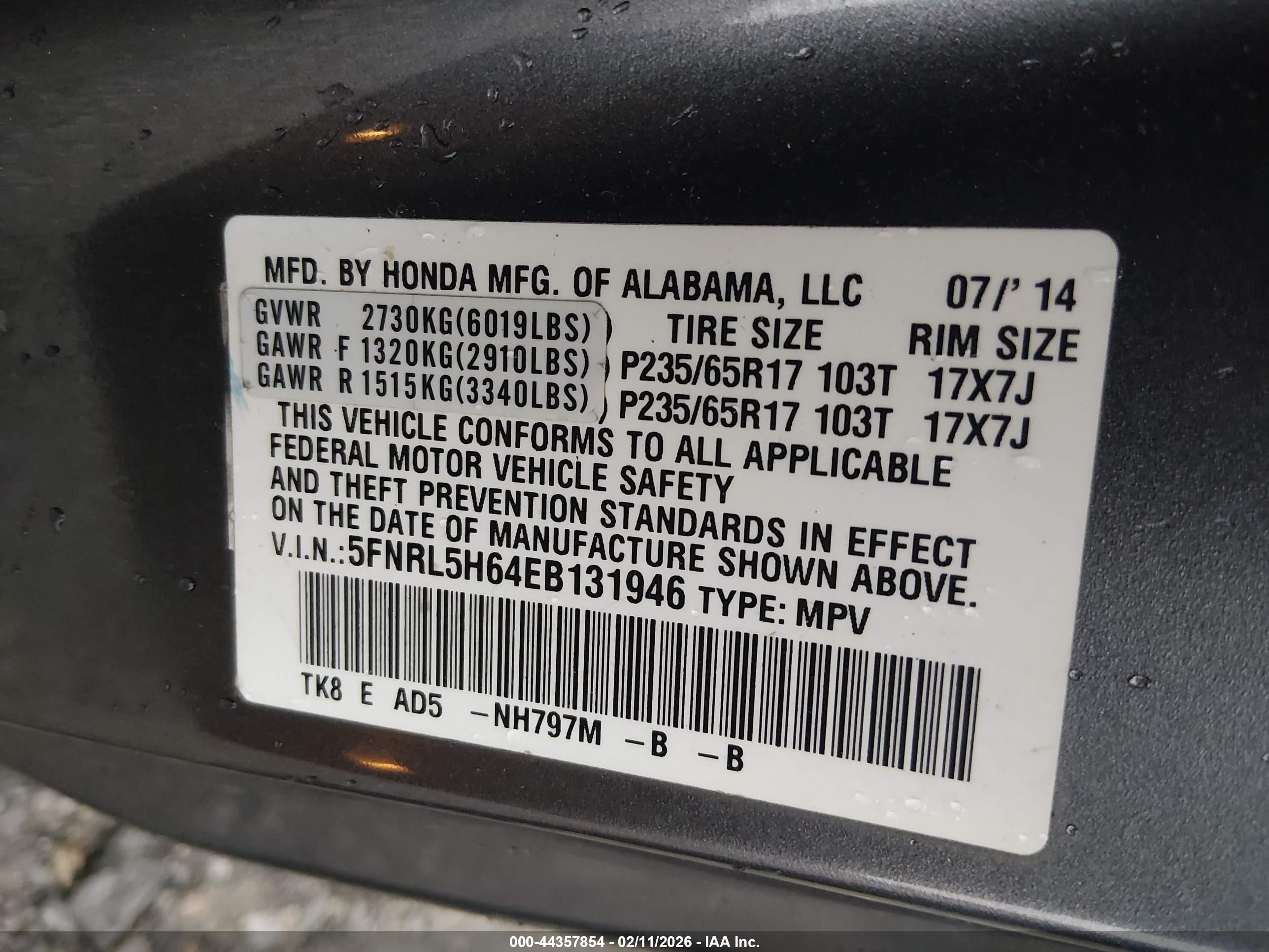 HONDA ODYSSEY image 9