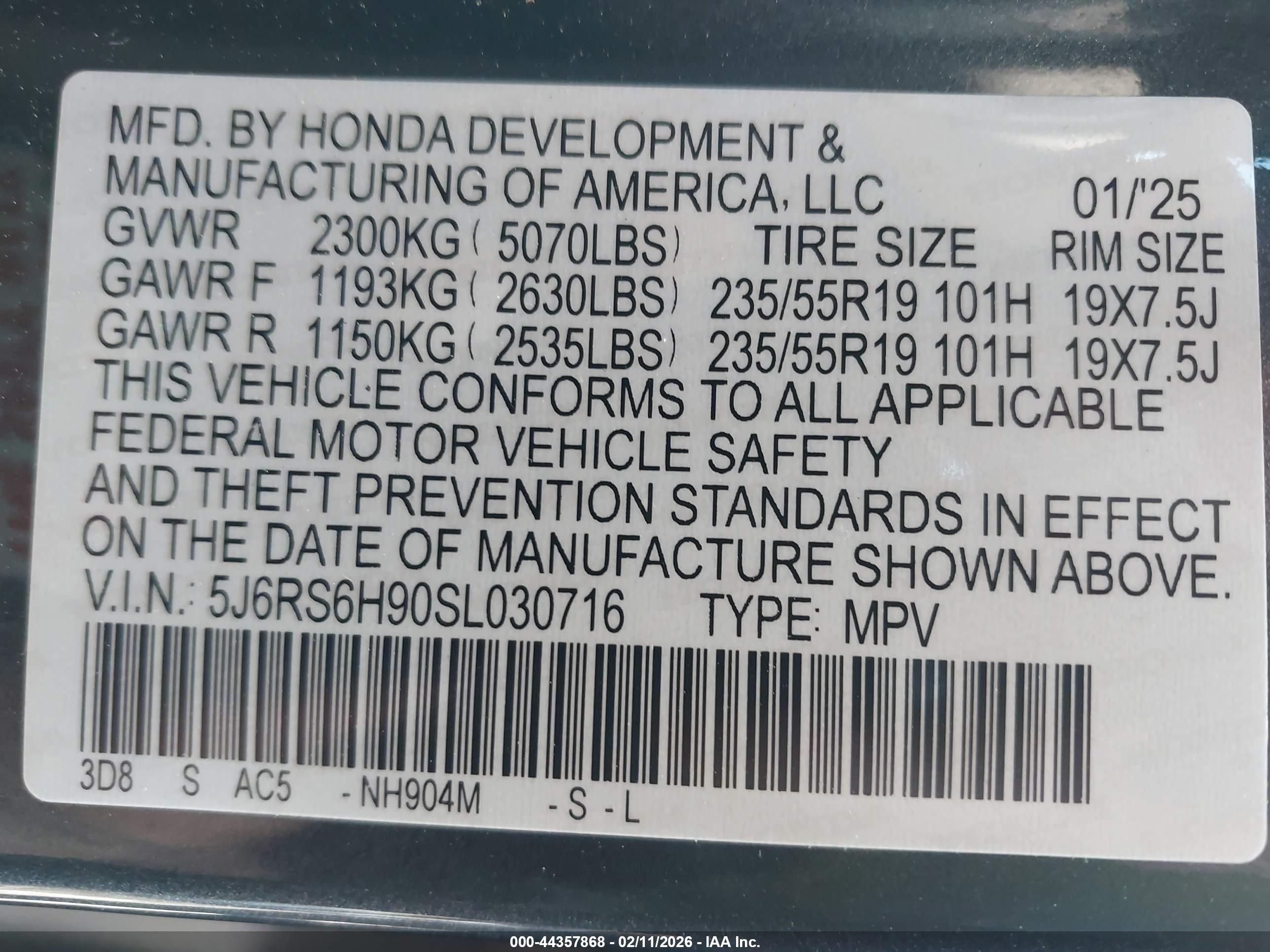 HONDA CR-V image 9
