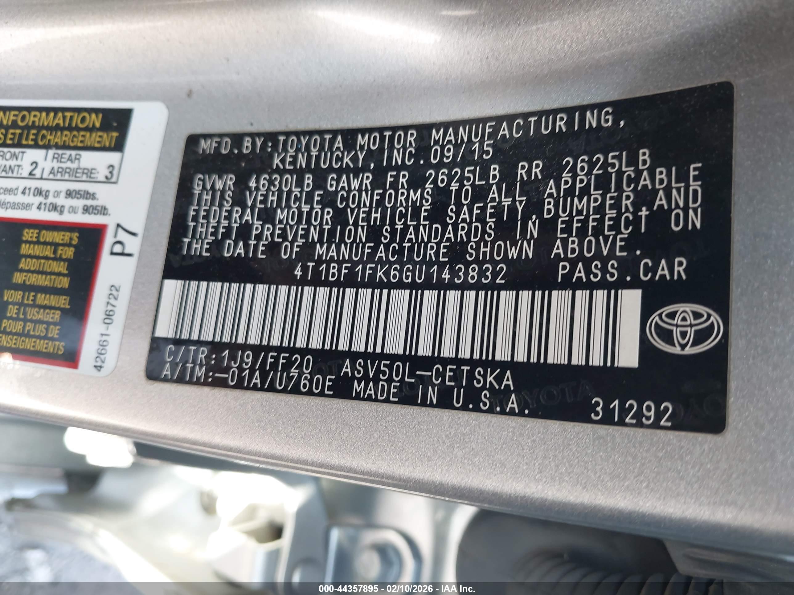 TOYOTA CAMRY image 9