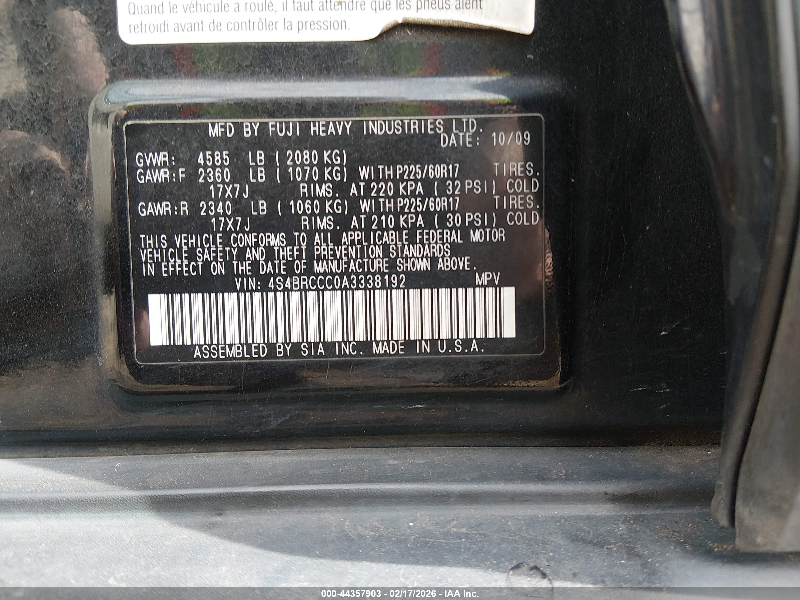 SUBARU OUTBACK image 9
