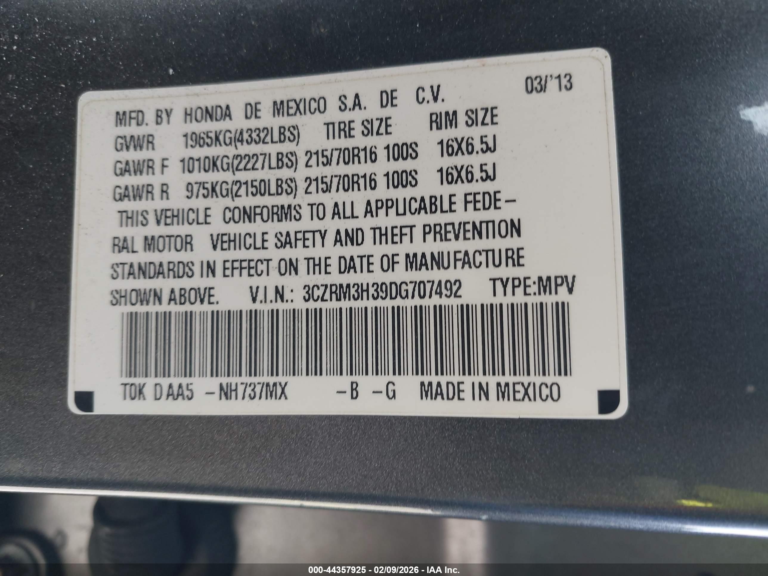 HONDA CR-V image 9