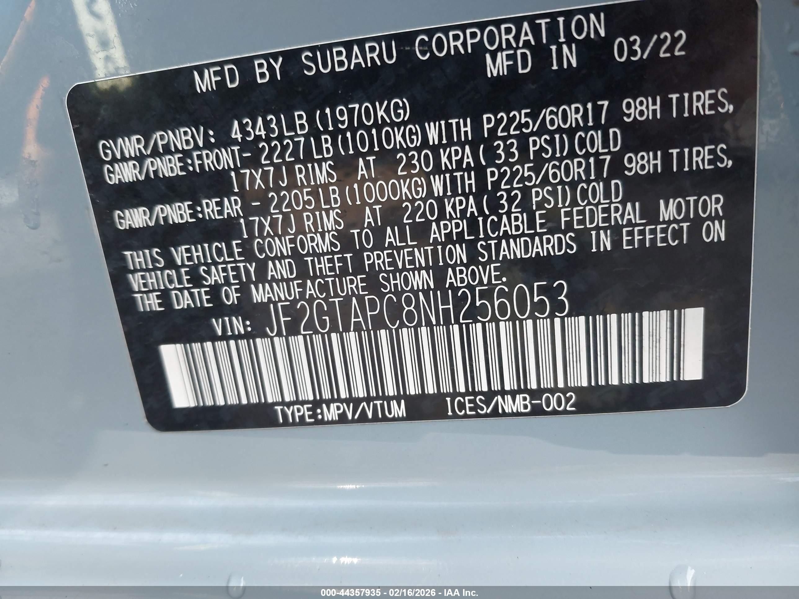 SUBARU CROSSTREK image 9