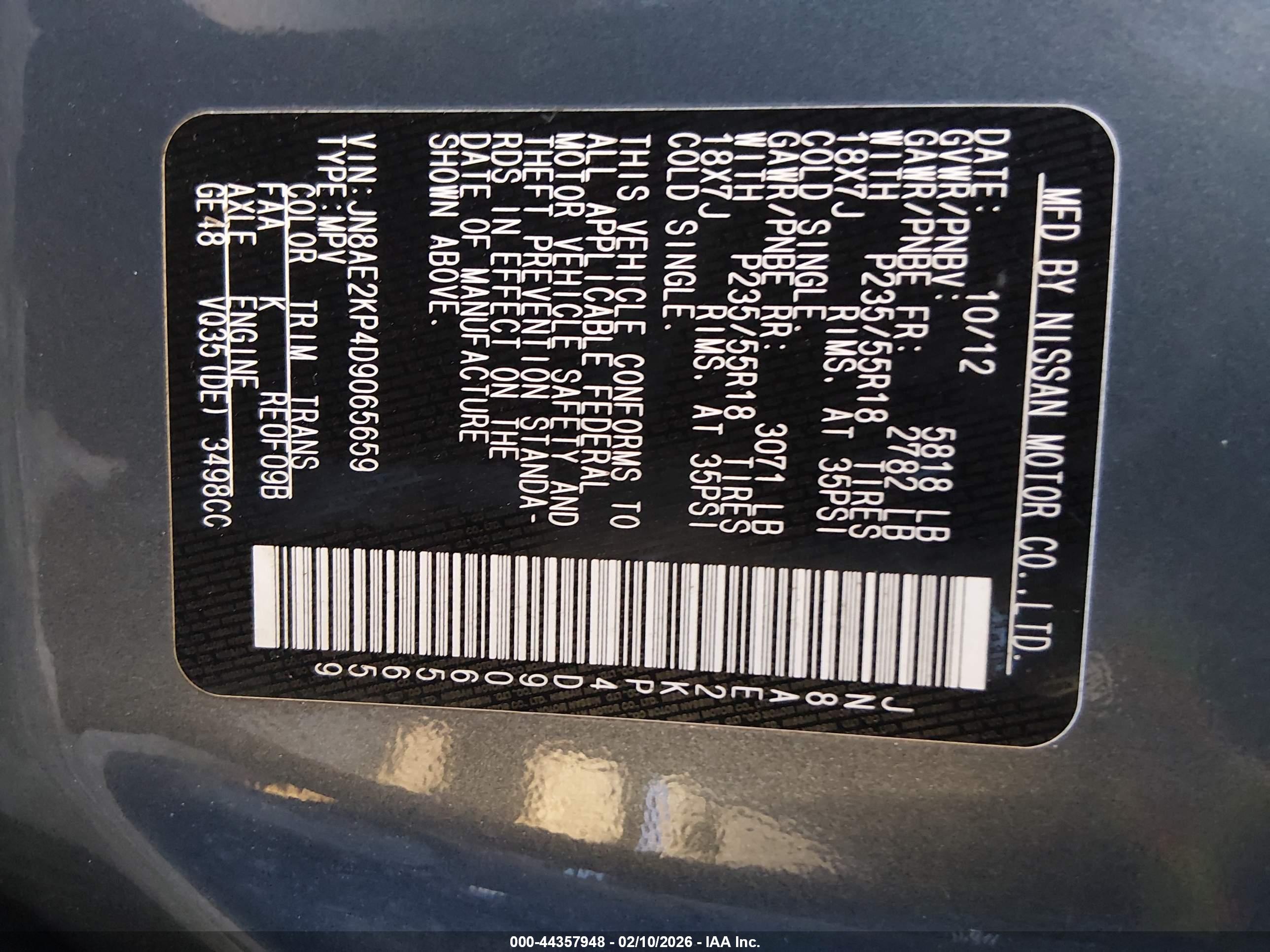 NISSAN QUEST image 9