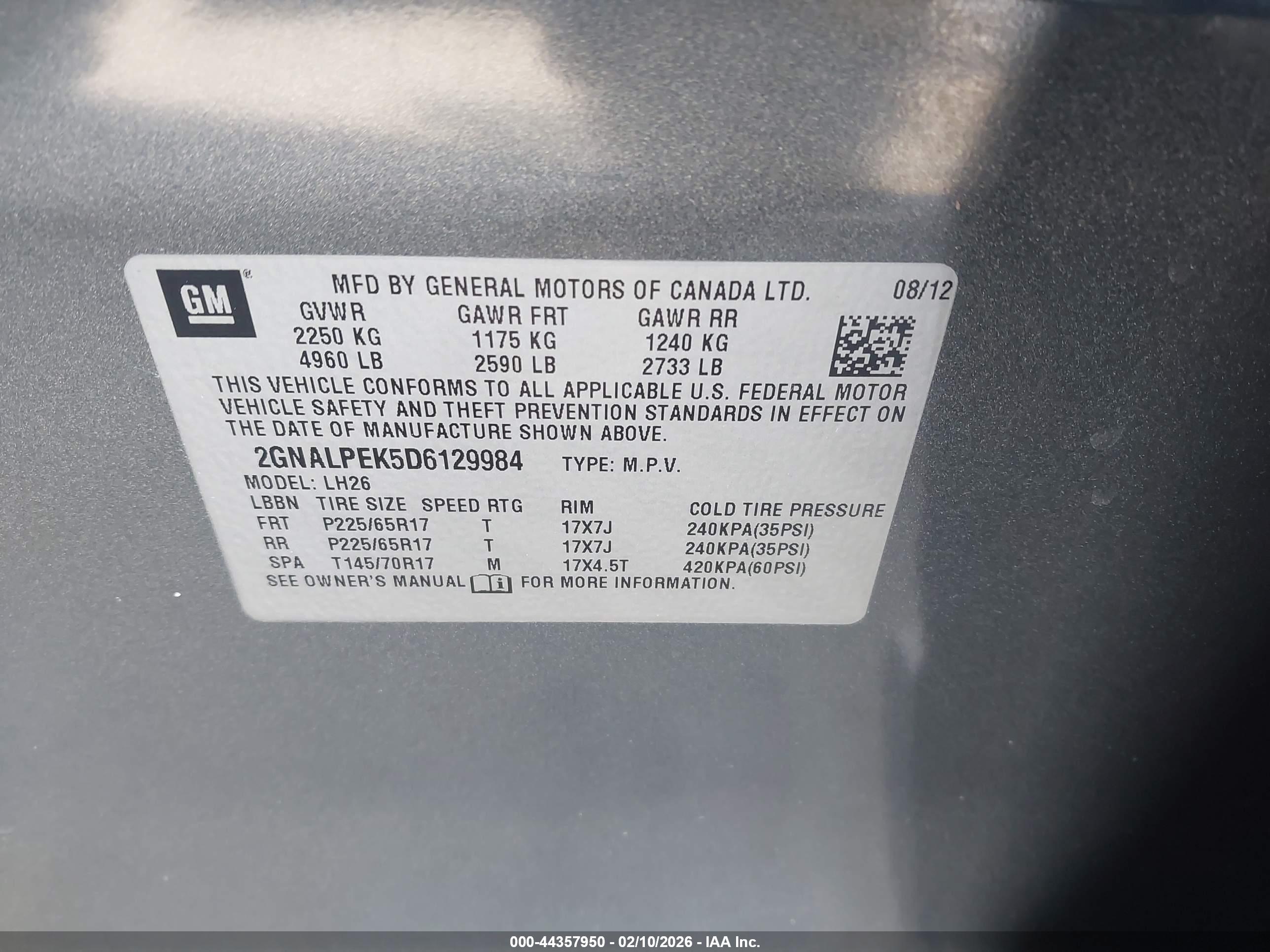 CHEVROLET EQUINOX image 9