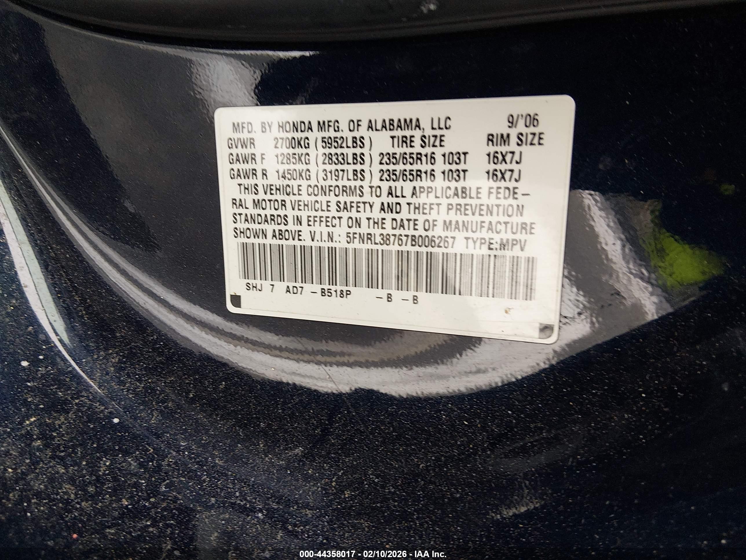HONDA ODYSSEY image 9