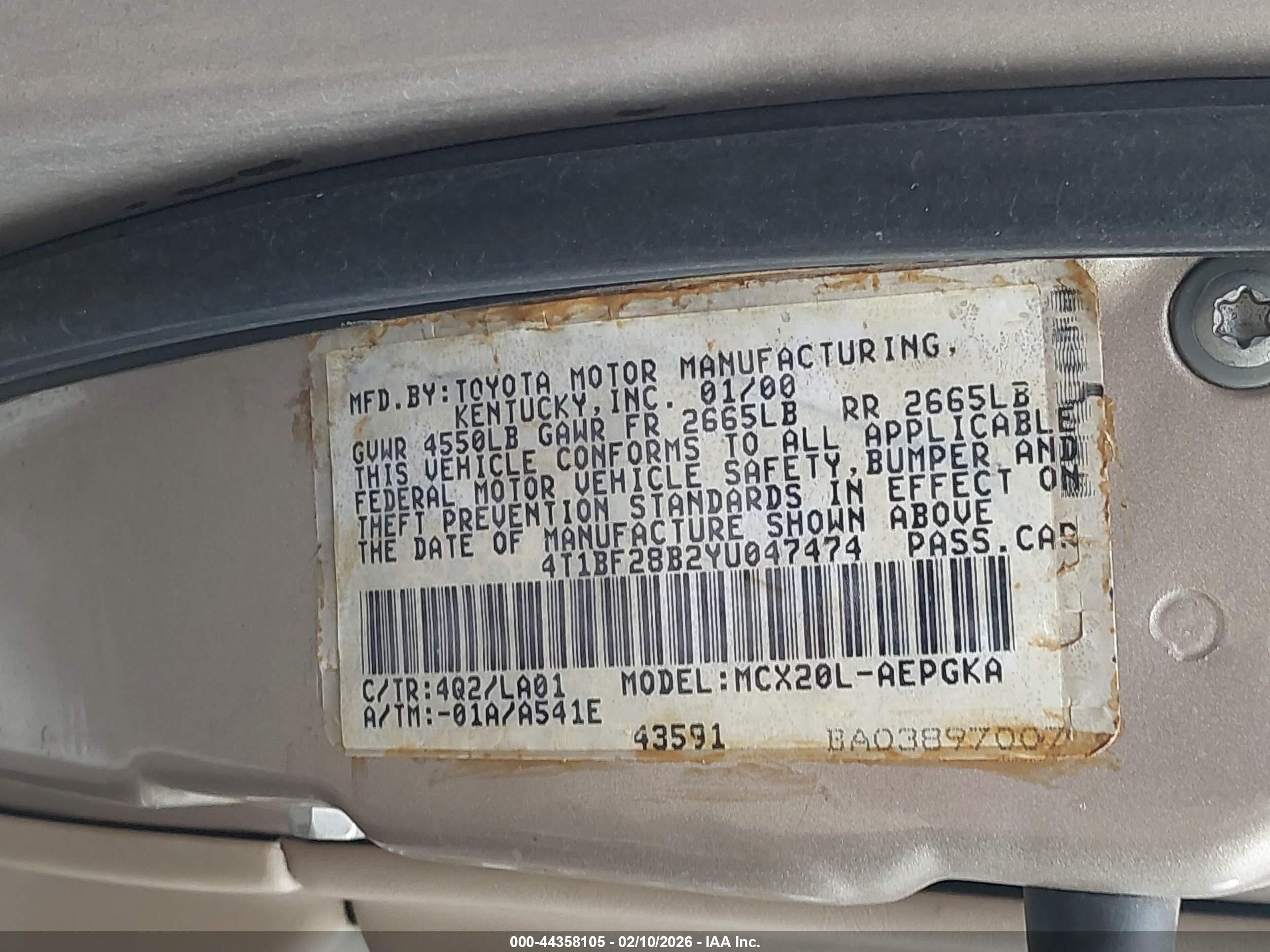 TOYOTA AVALON image 9