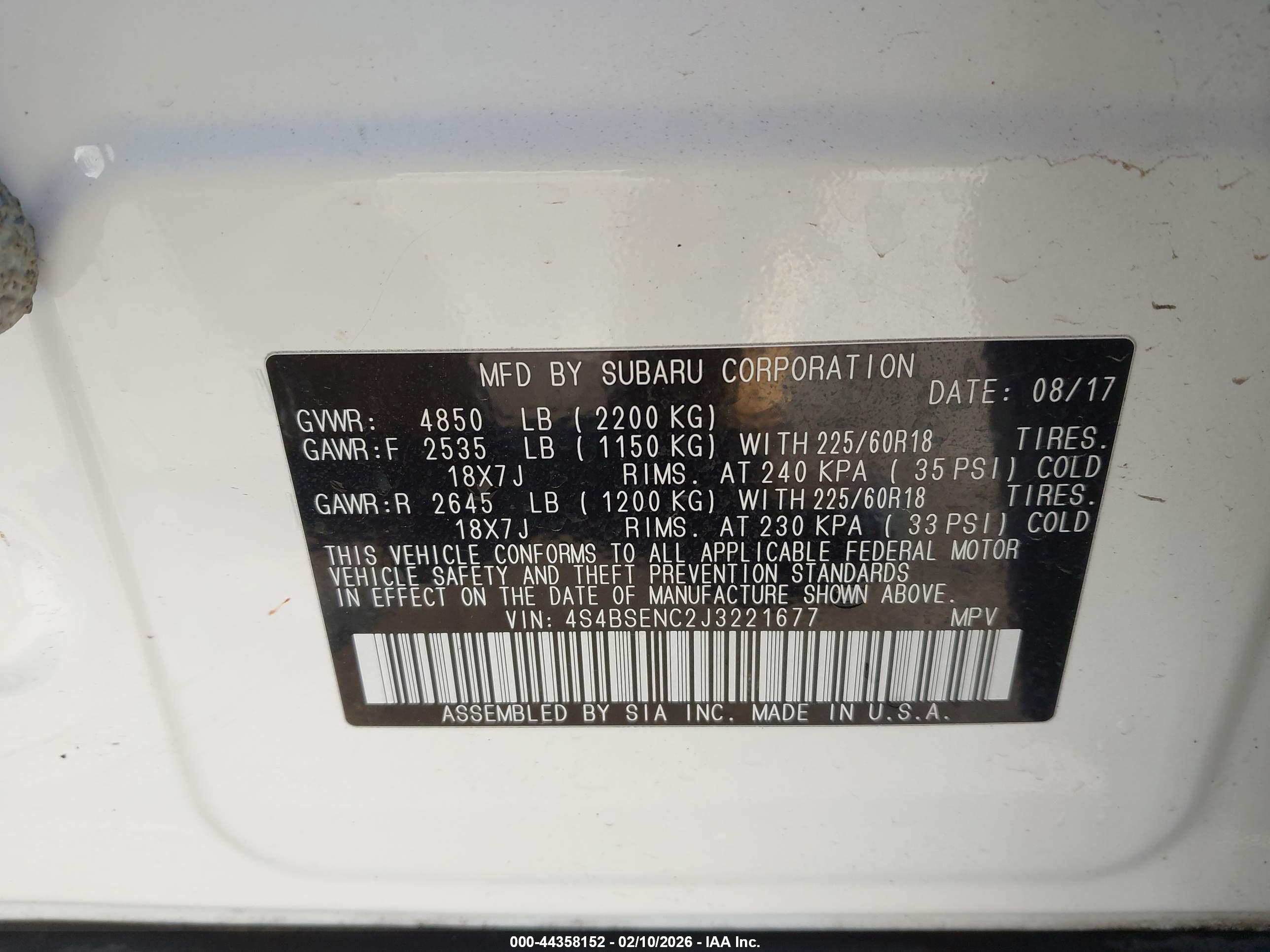 SUBARU OUTBACK image 9