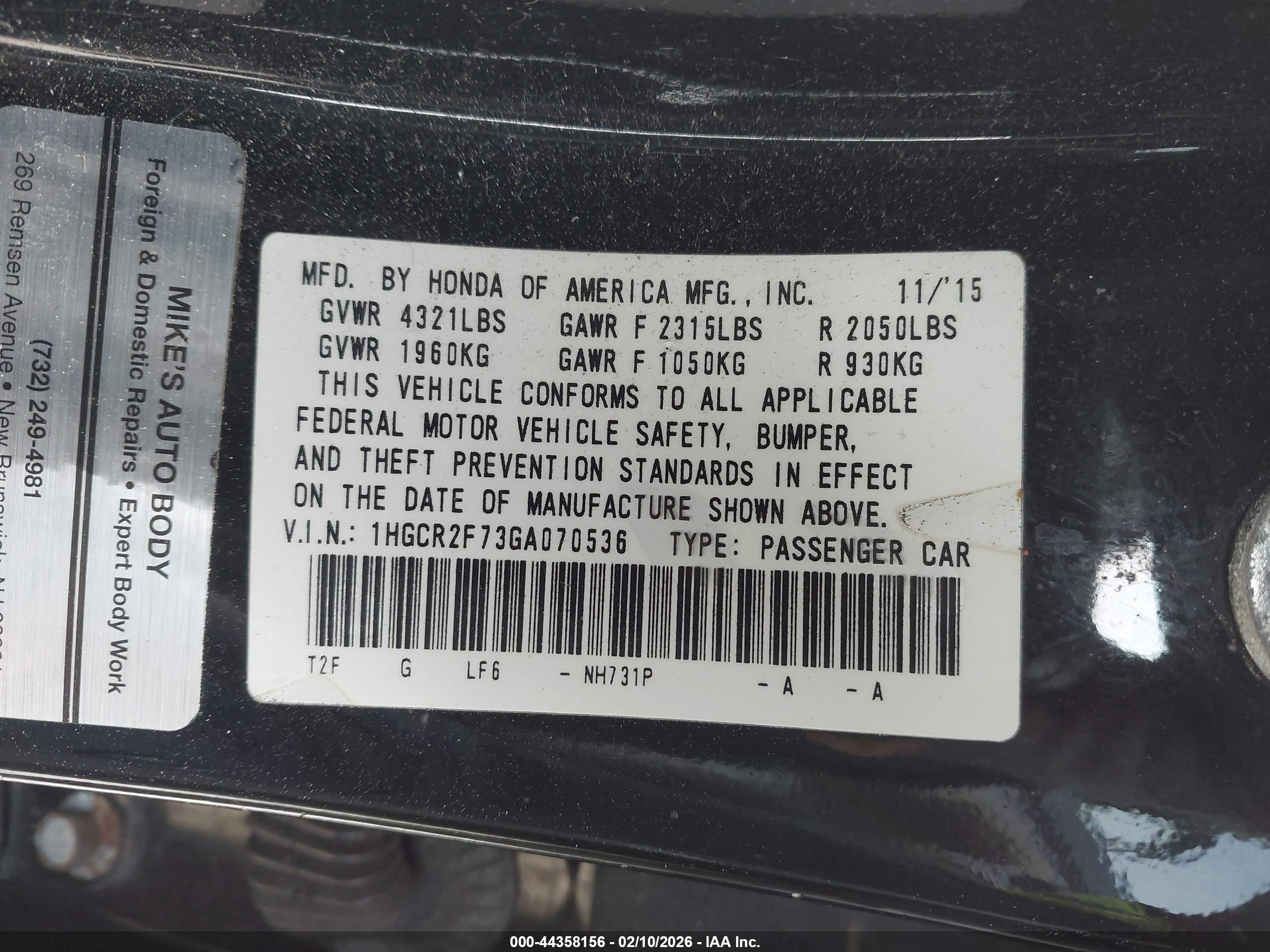HONDA ACCORD image 9