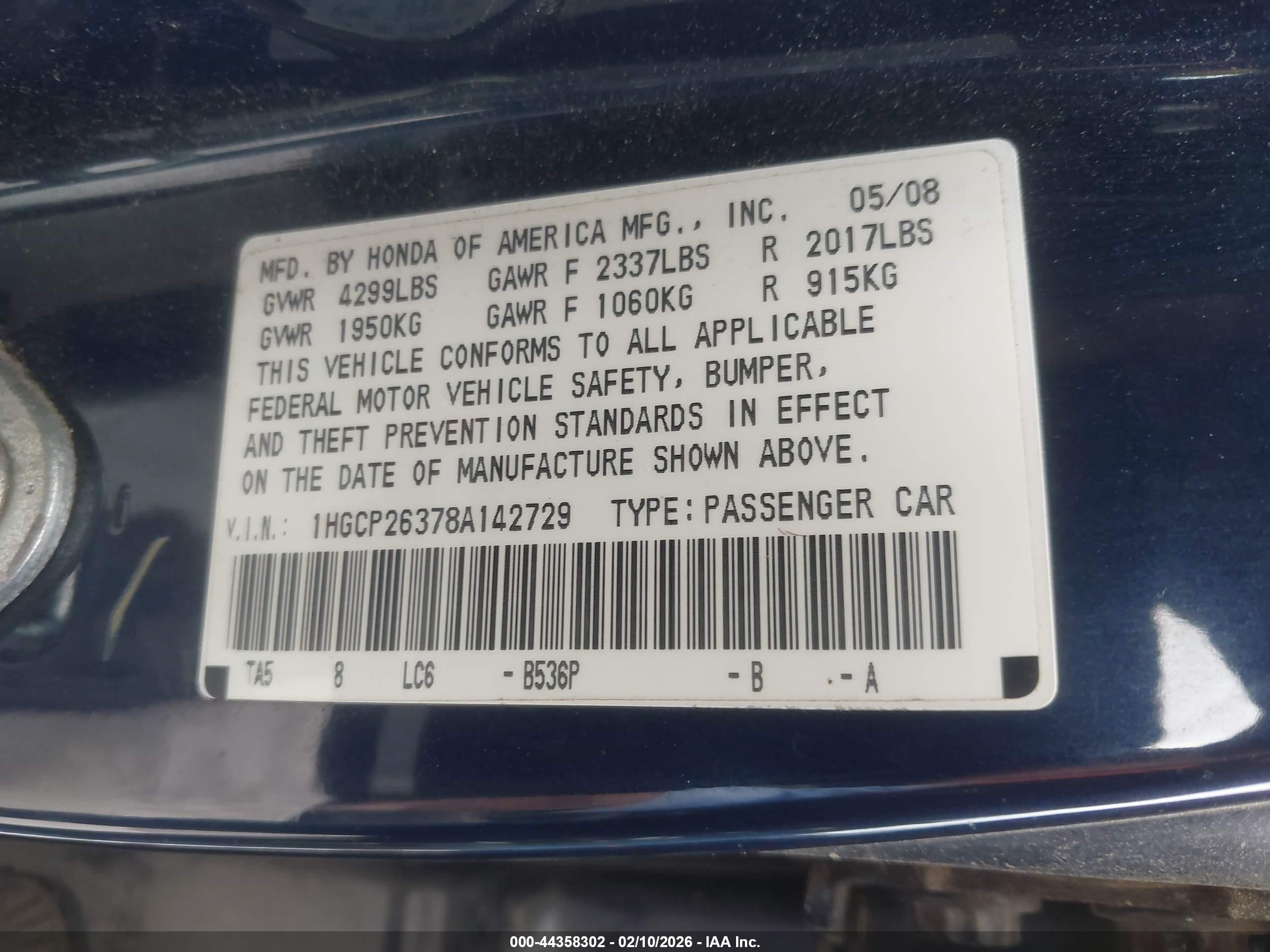 HONDA ACCORD image 9