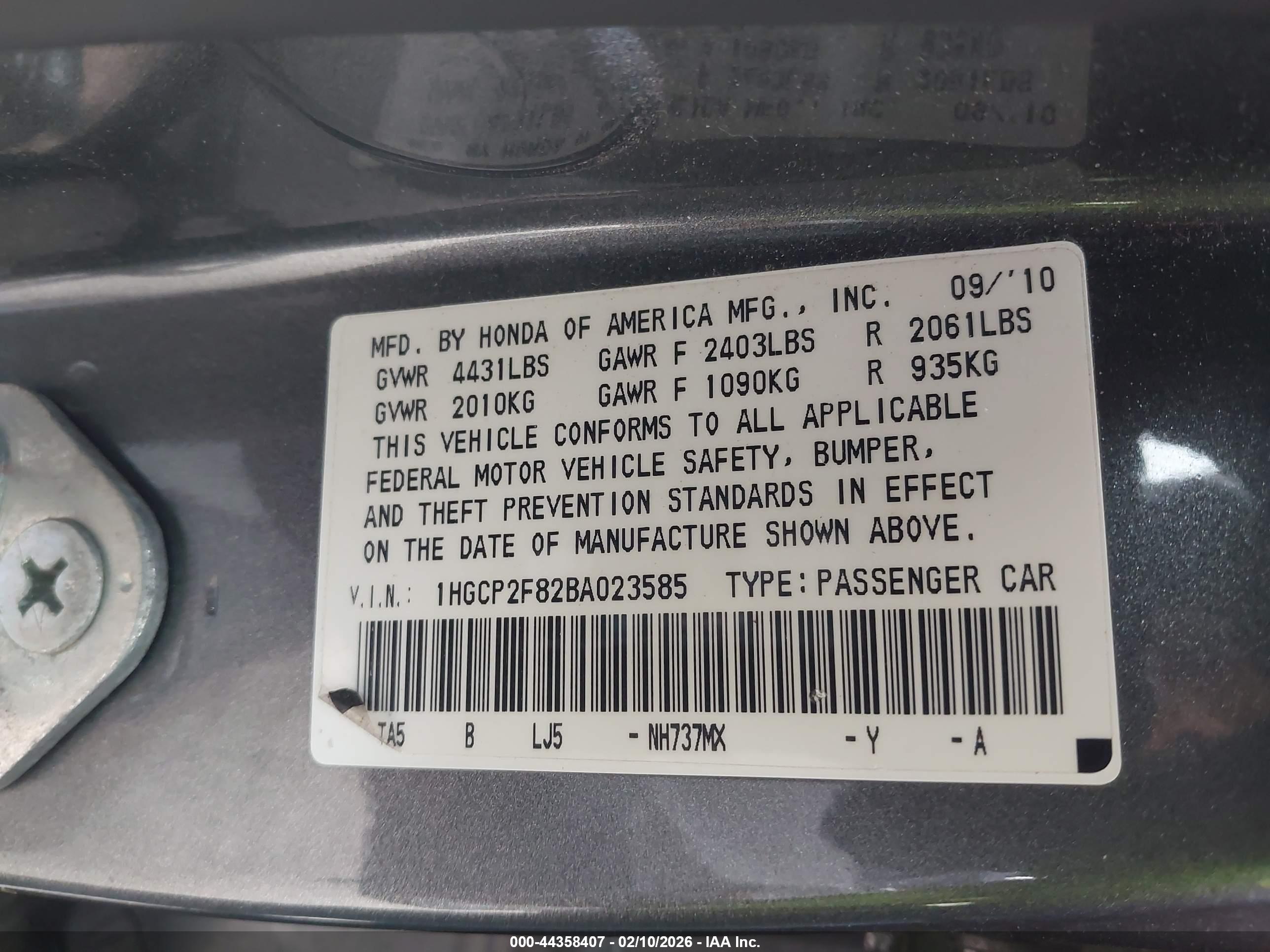 HONDA ACCORD image 9