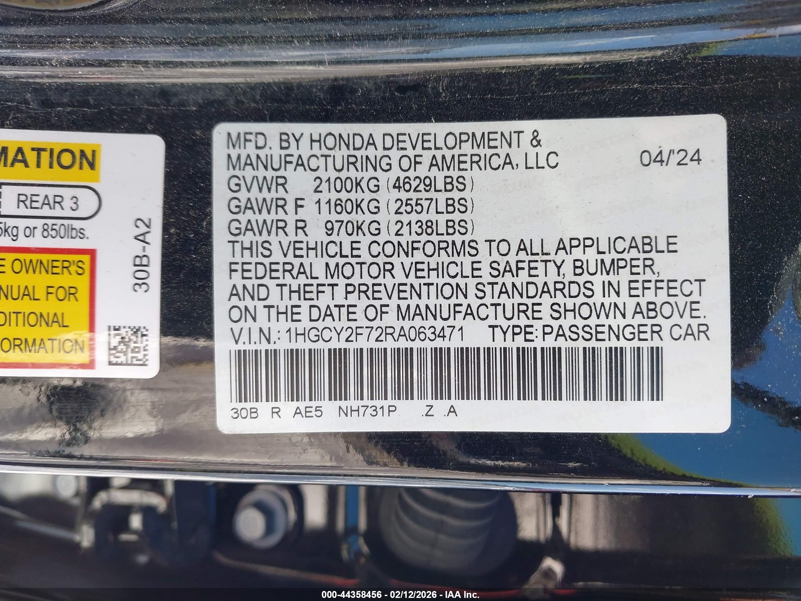 HONDA ACCORD image 9