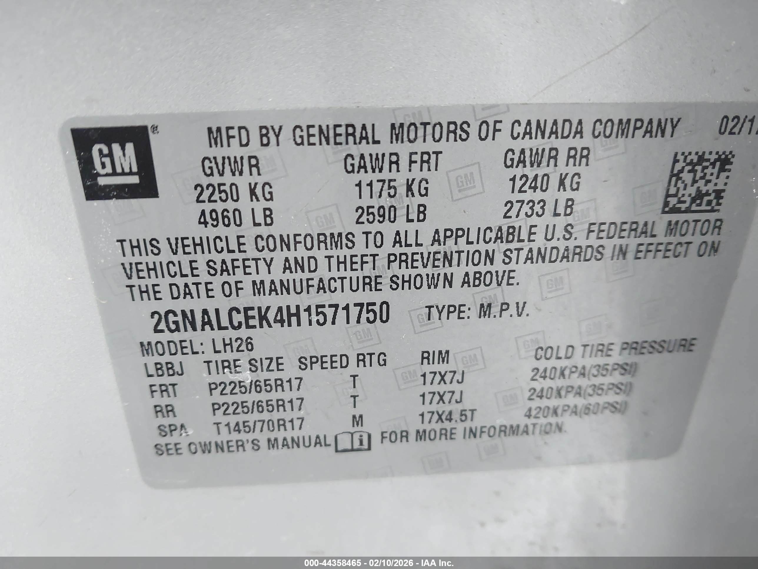CHEVROLET EQUINOX image 9