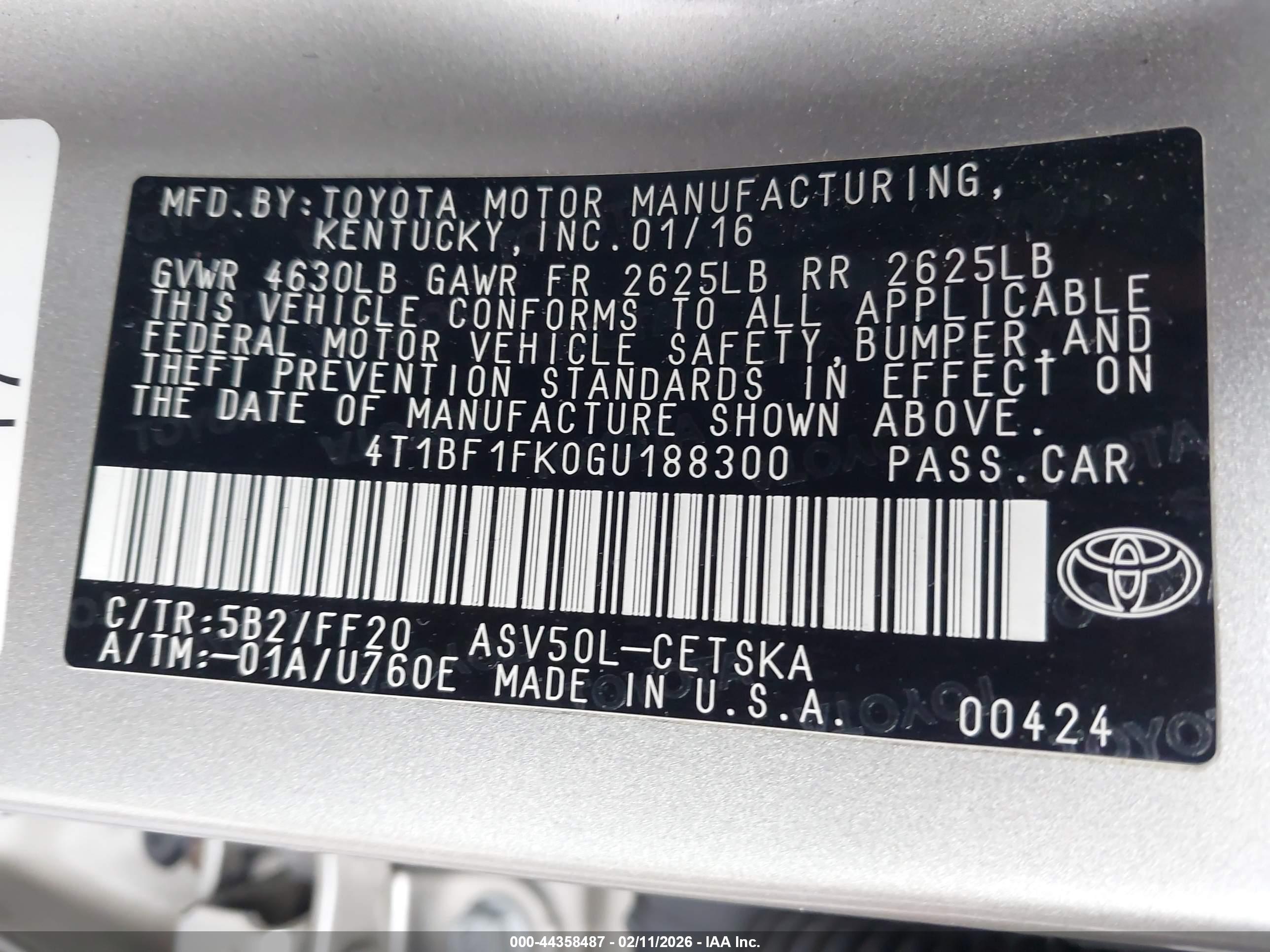 TOYOTA CAMRY image 9