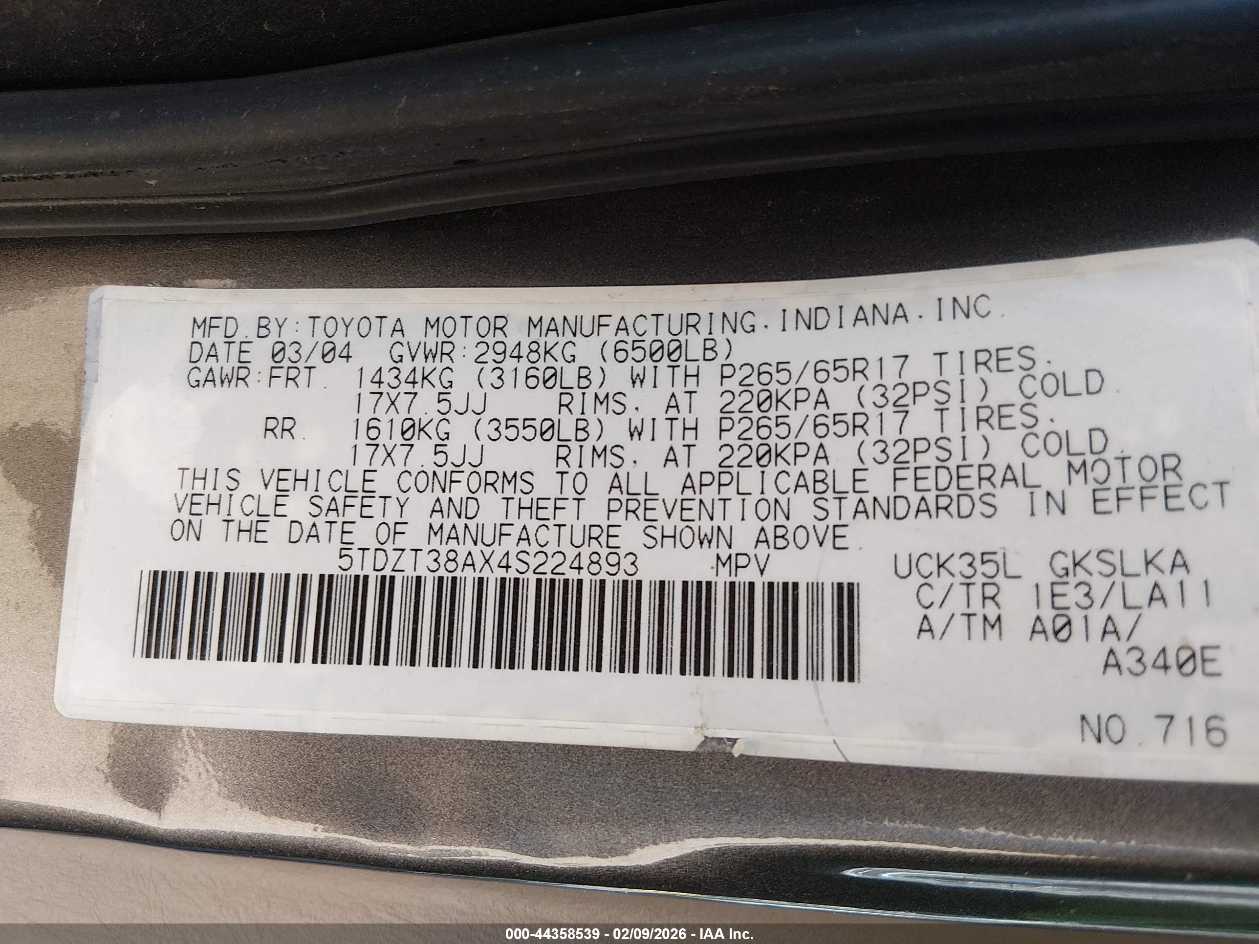 TOYOTA SEQUOIA image 9