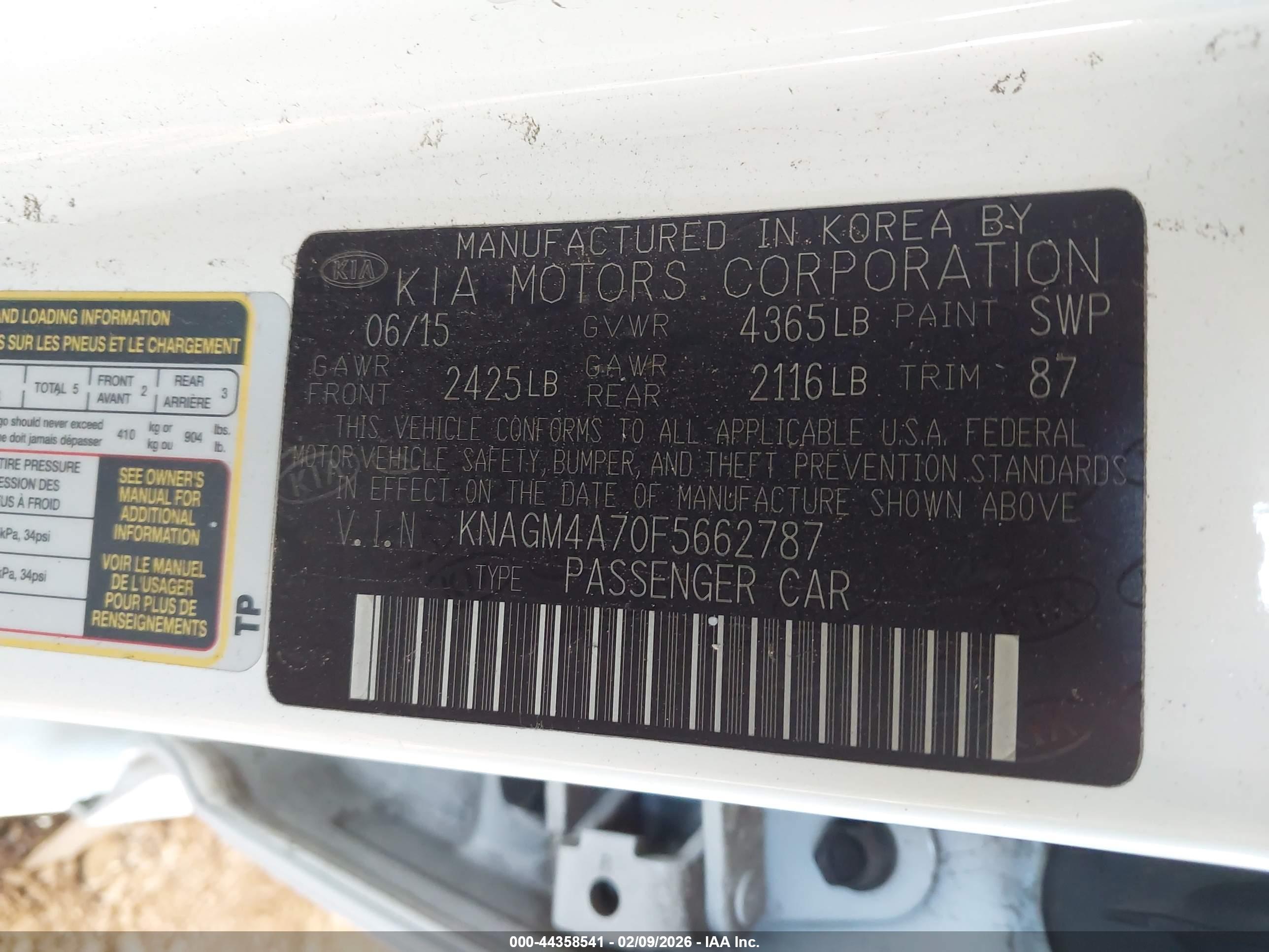 KIA OPTIMA image 9