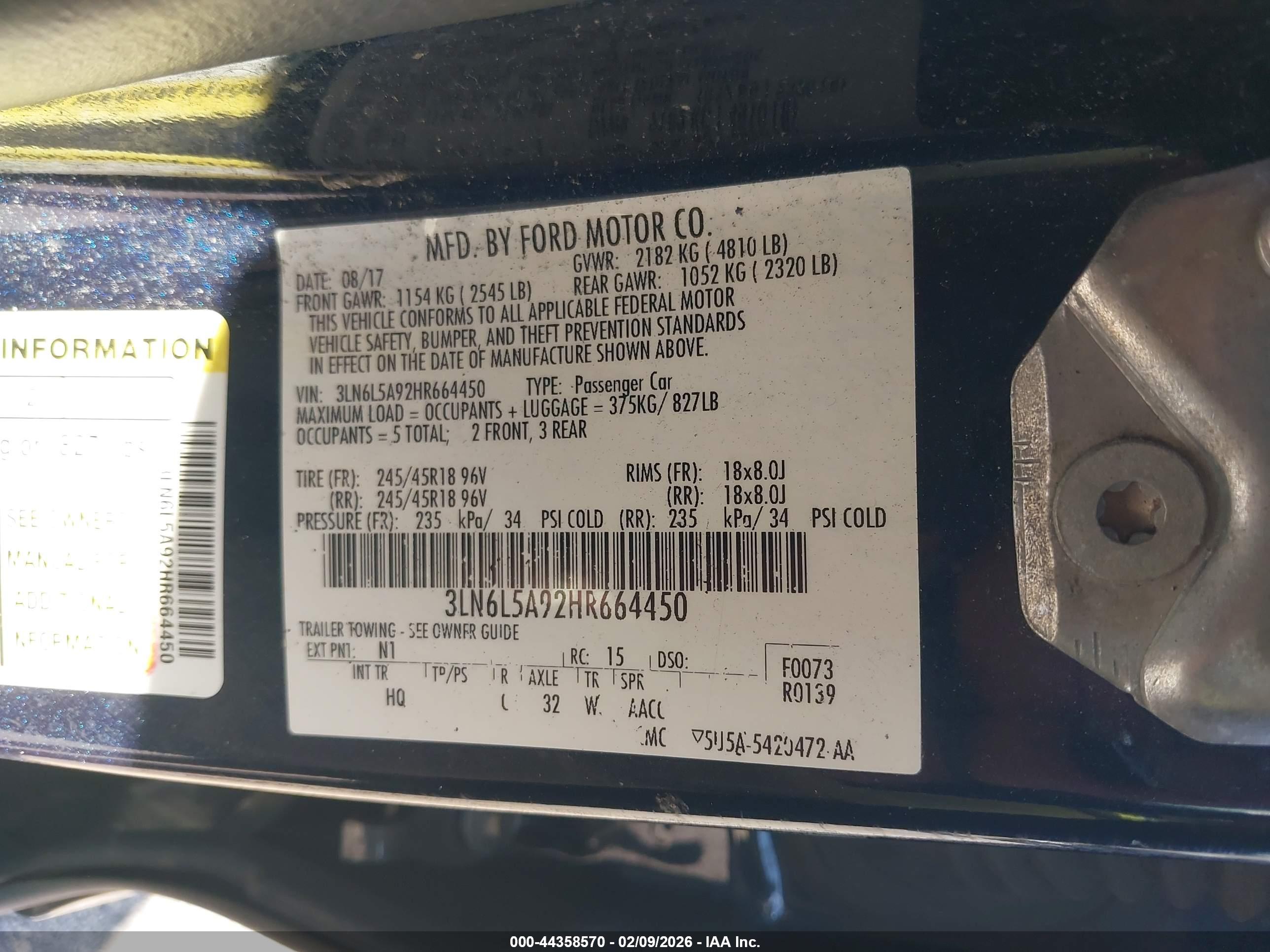 LINCOLN MKZ image 9