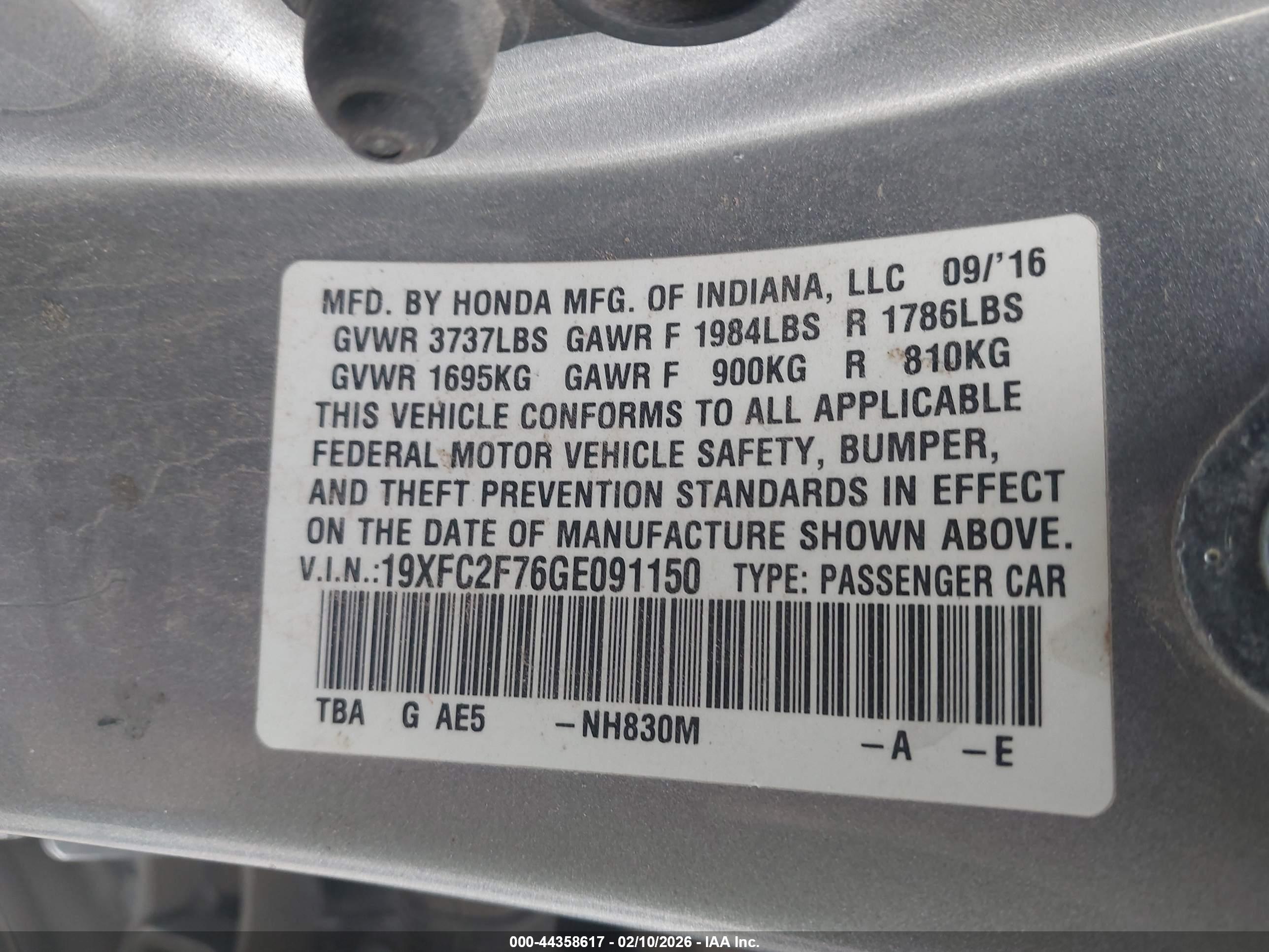 HONDA CIVIC image 9