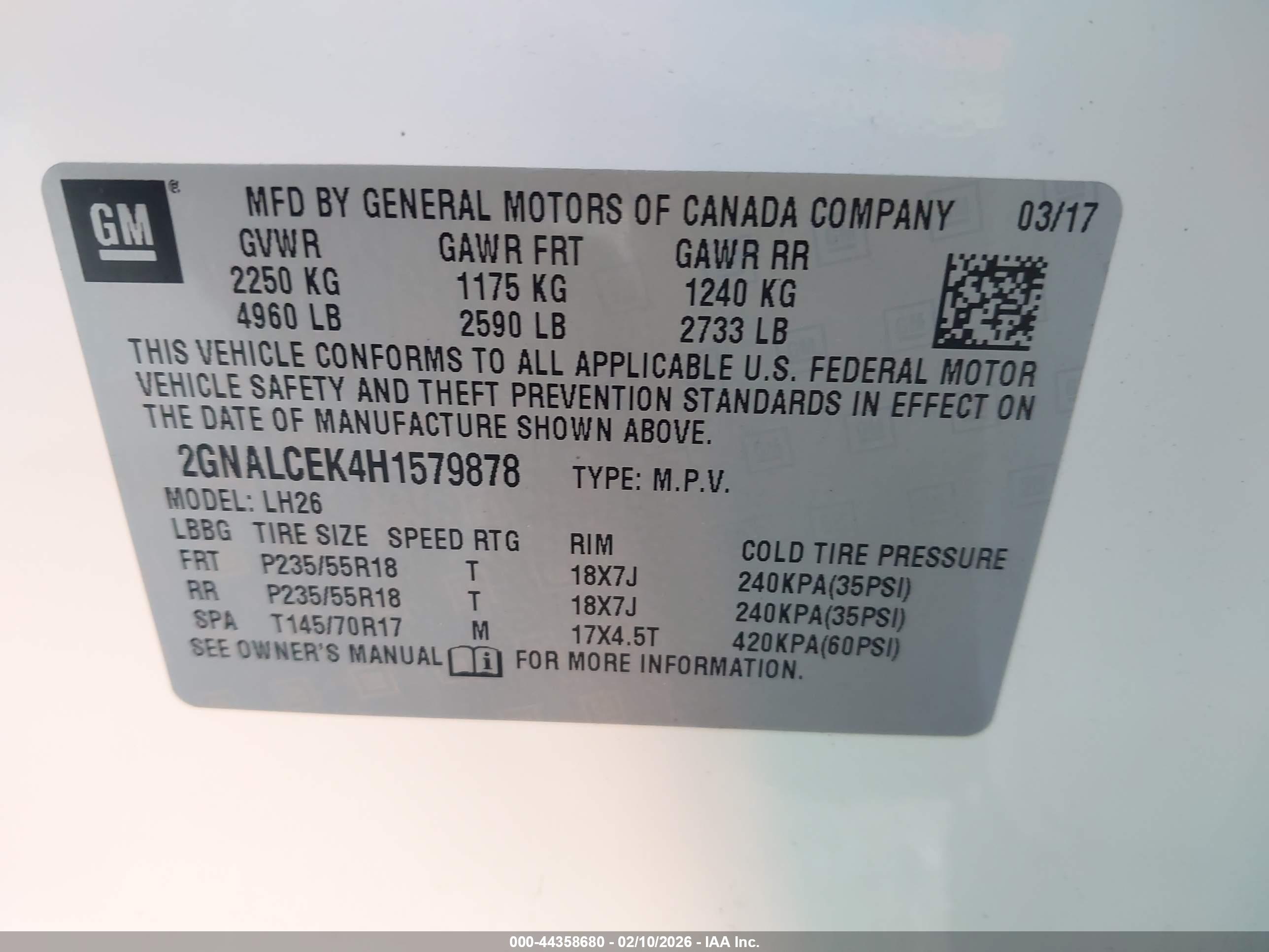 CHEVROLET EQUINOX image 9