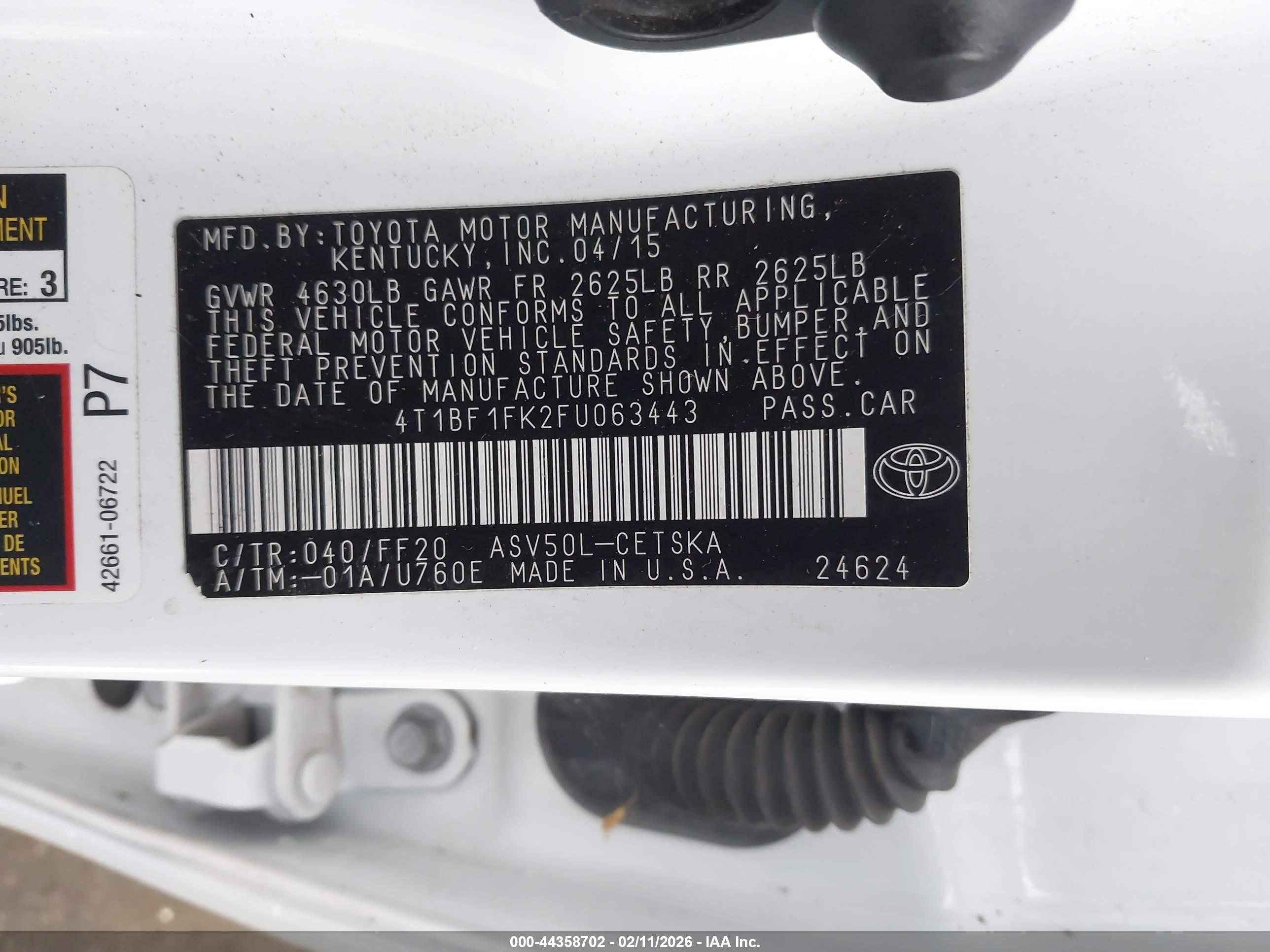 TOYOTA CAMRY image 9