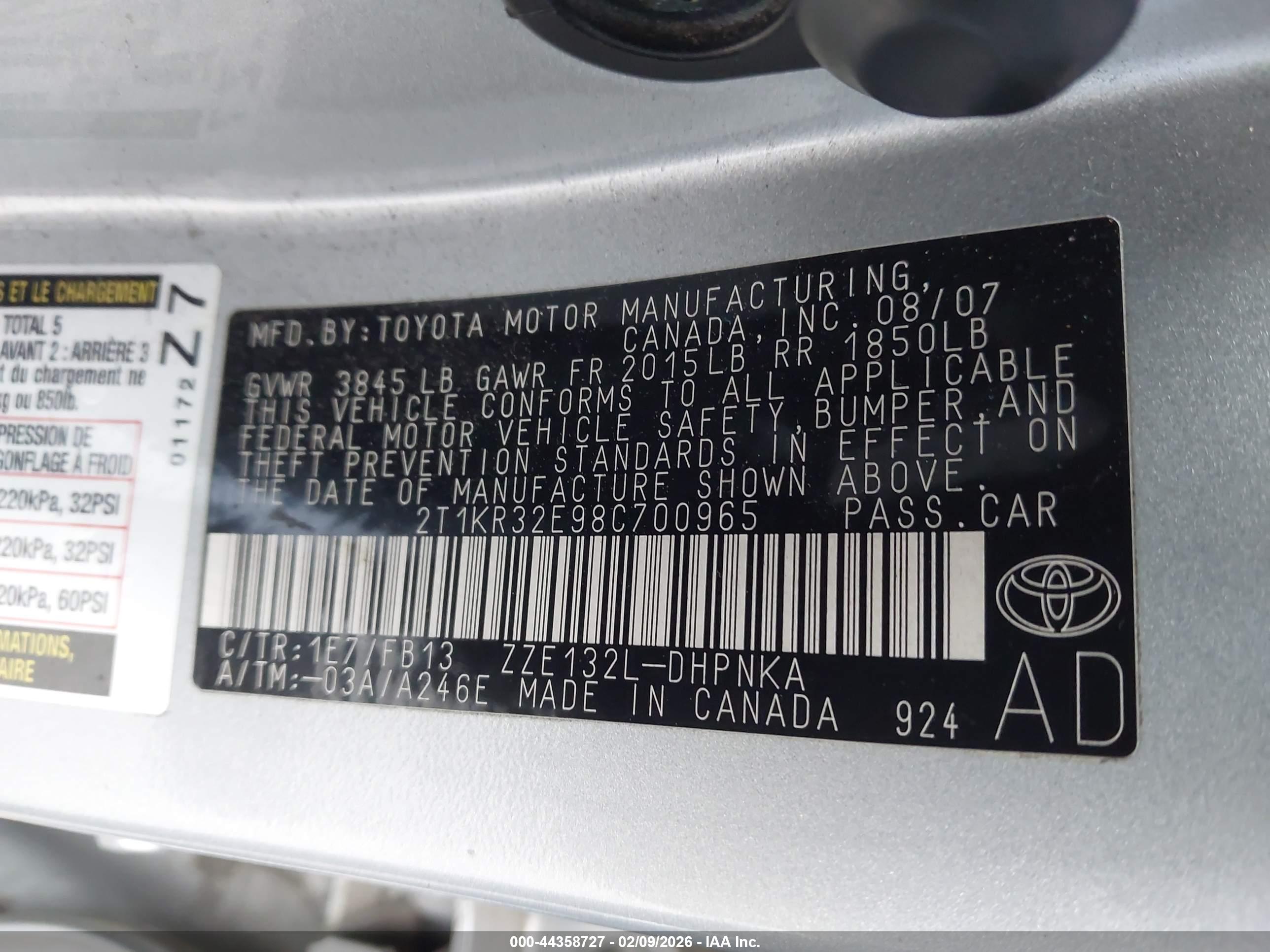 TOYOTA MATRIX image 9