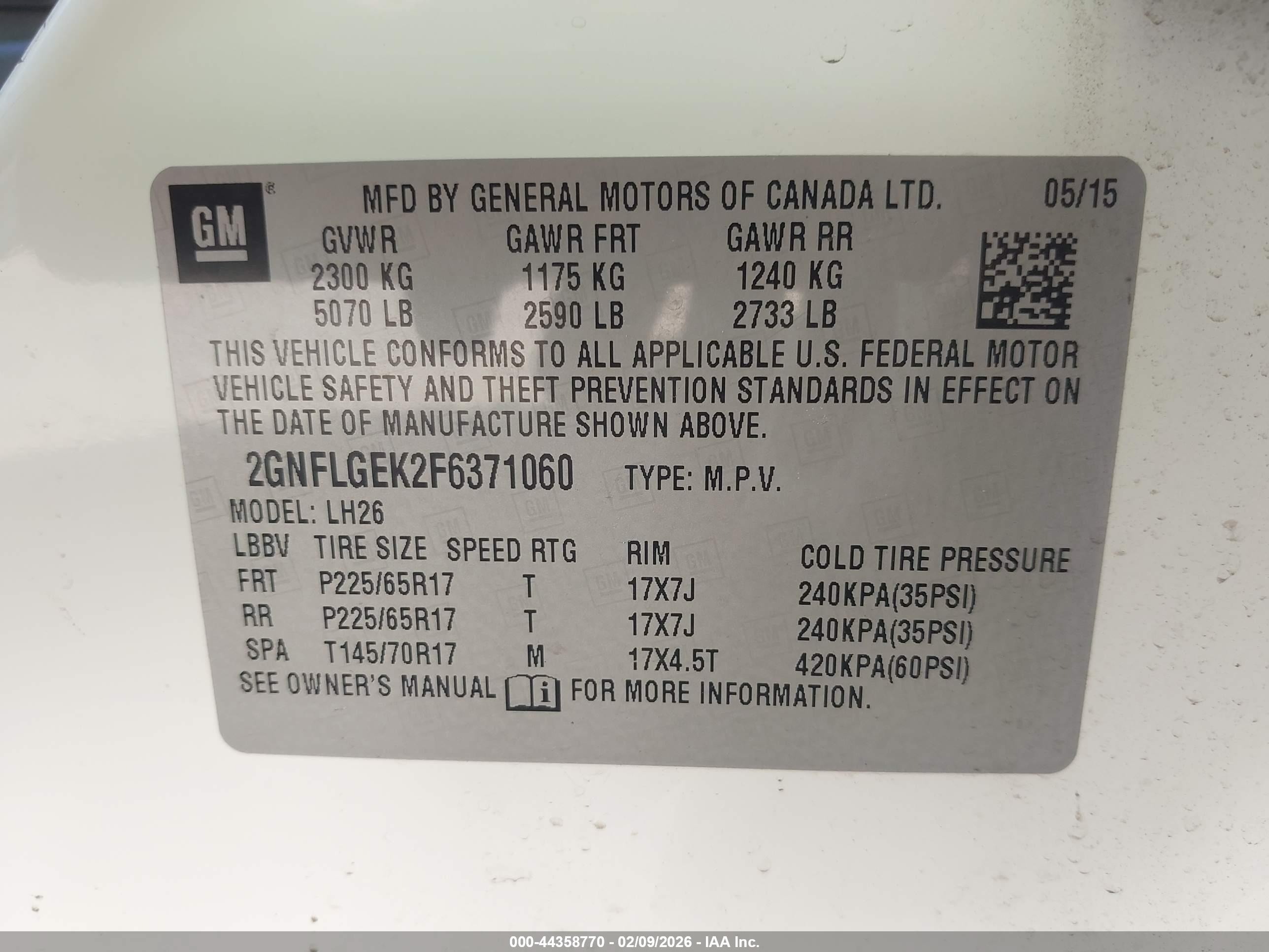 CHEVROLET EQUINOX image 9