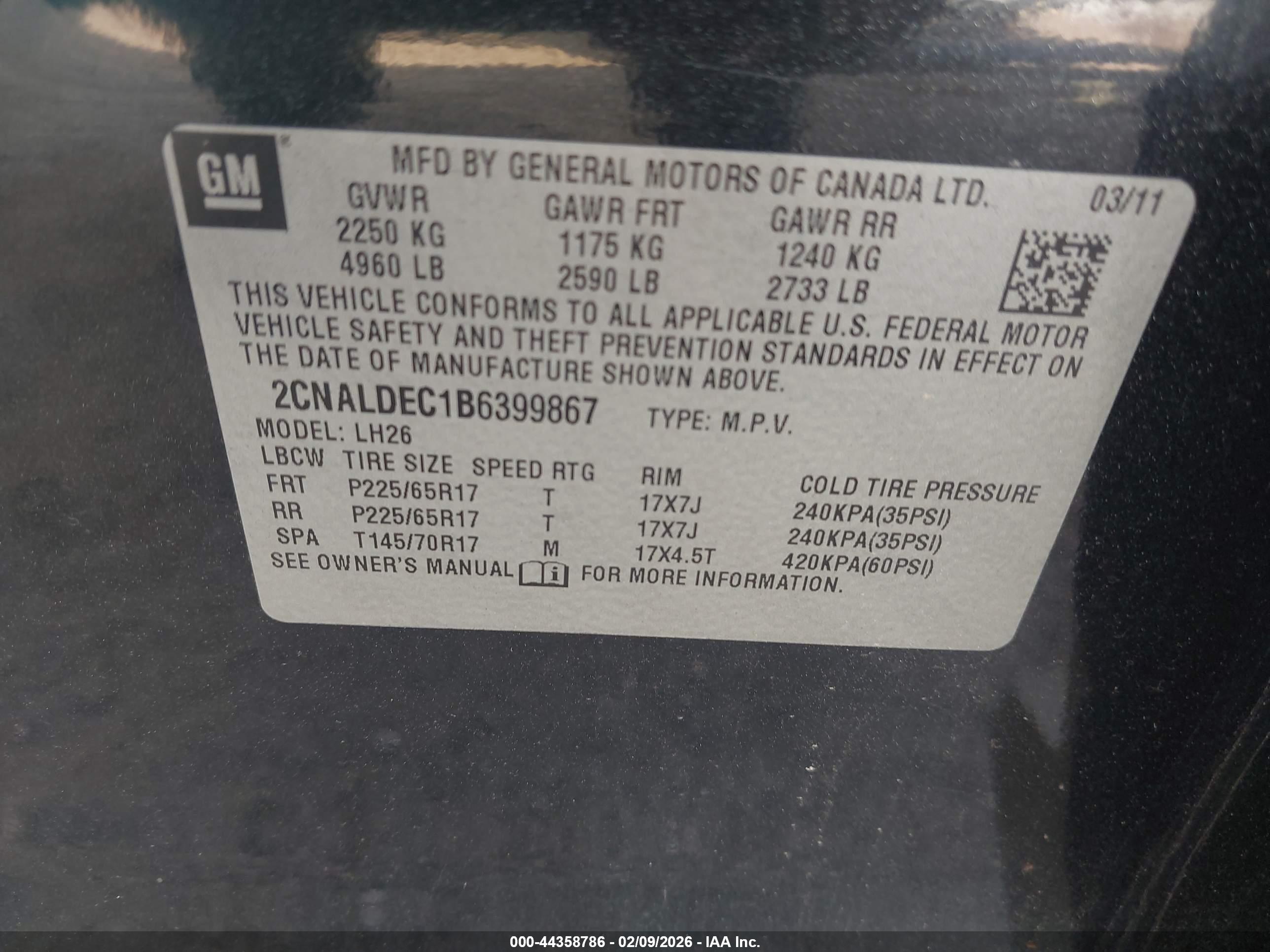 CHEVROLET EQUINOX image 9