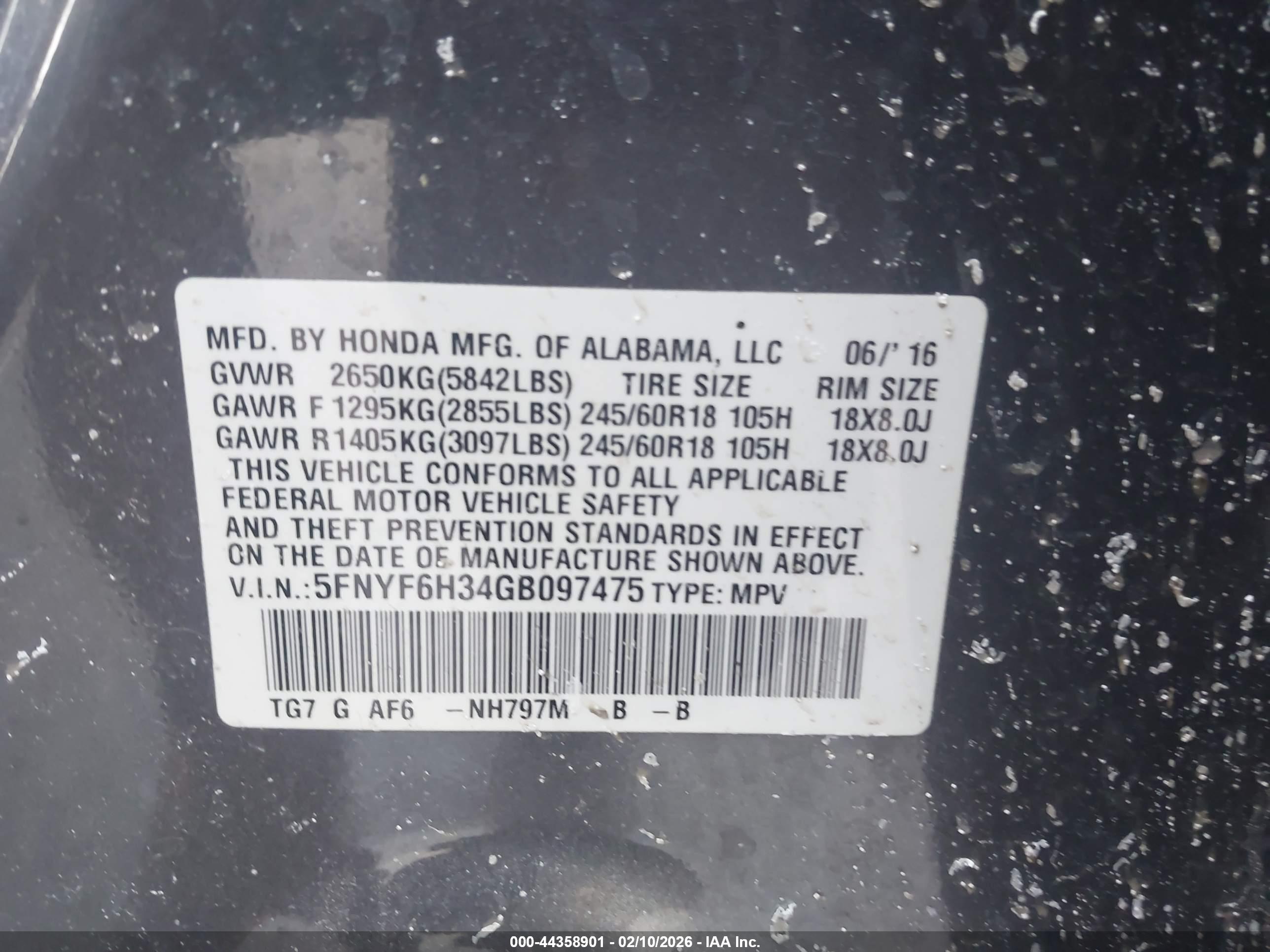 HONDA PILOT image 9