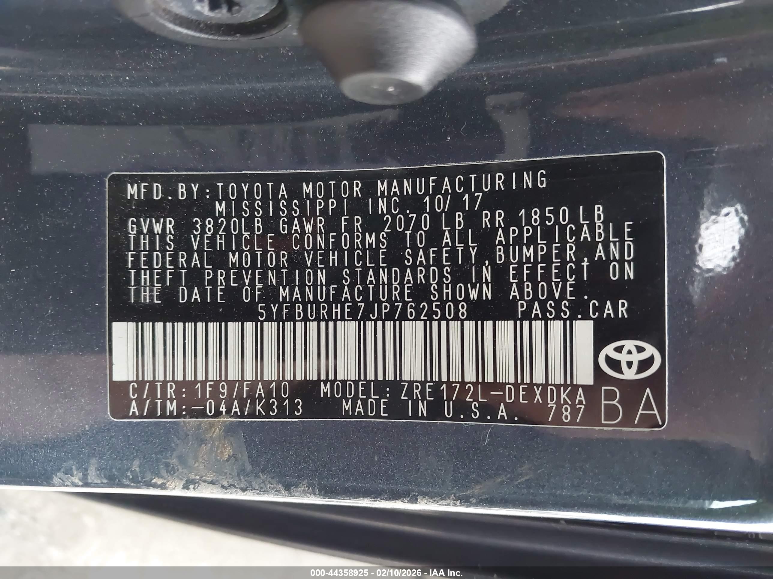 TOYOTA COROLLA image 9
