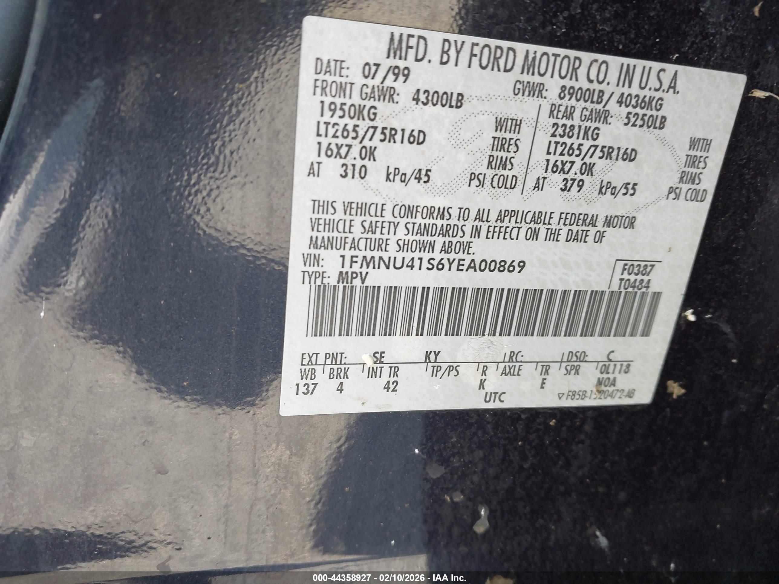 FORD EXCURSION image 9