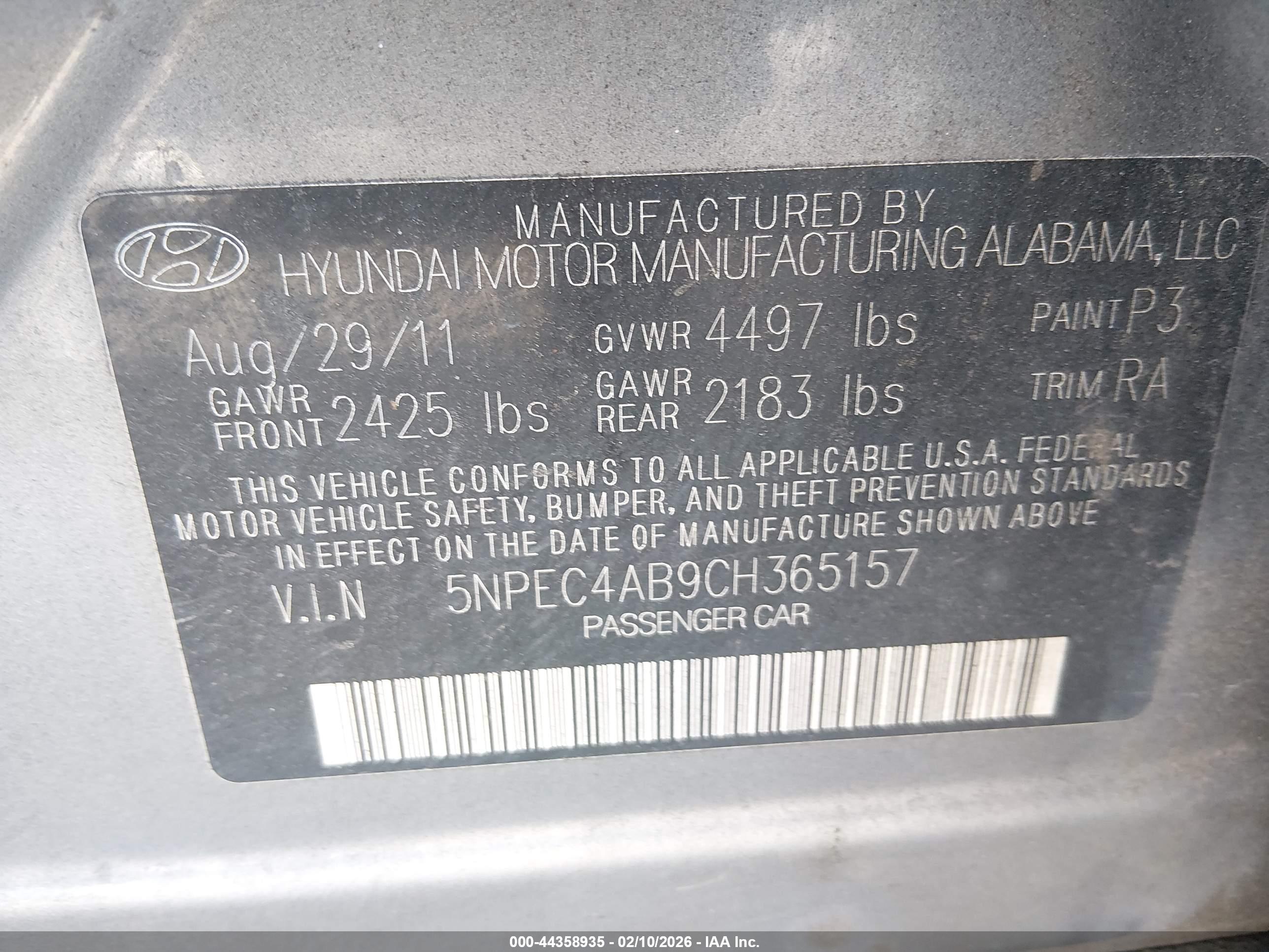 HYUNDAI SONATA image 9