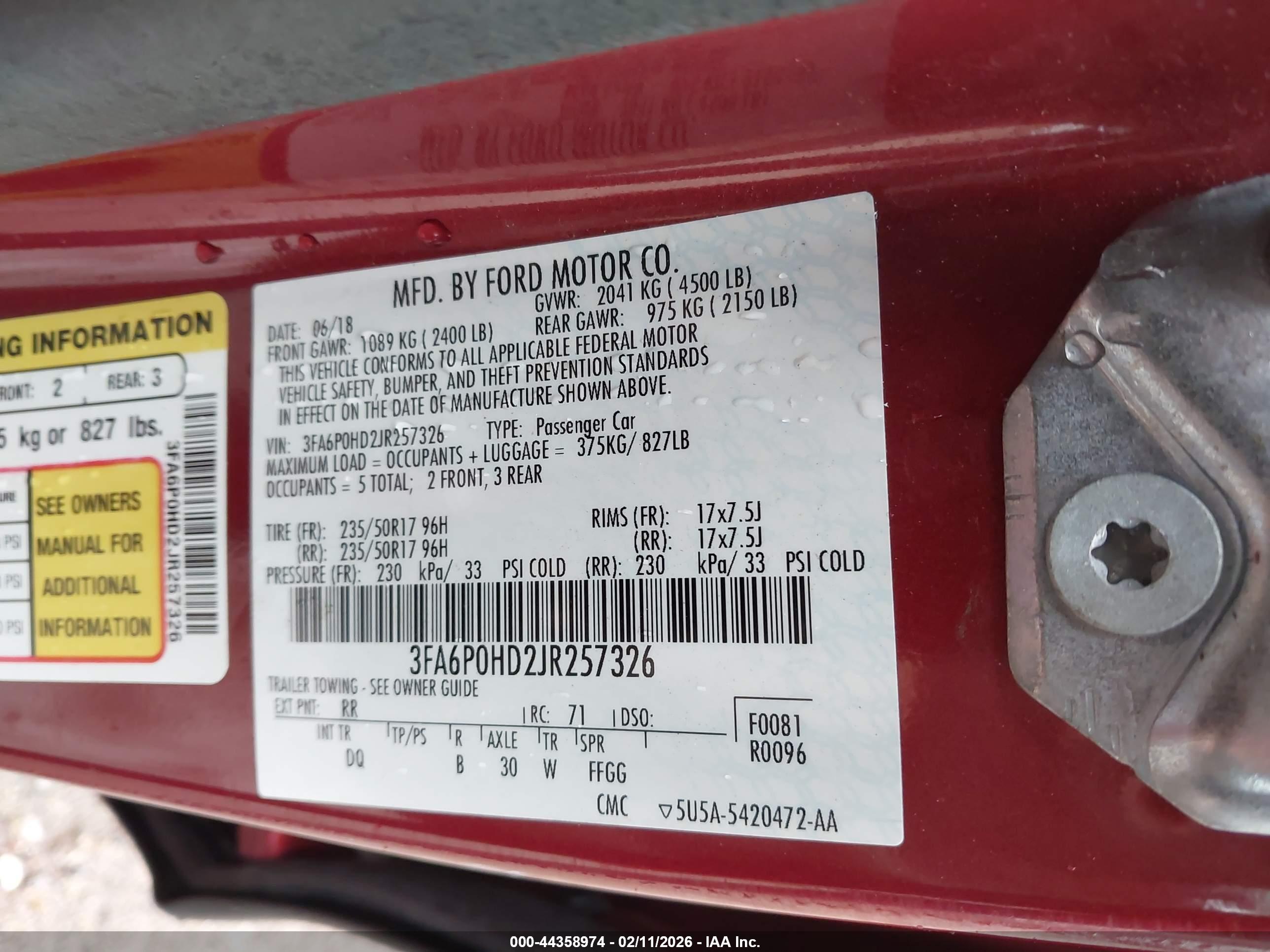 FORD FUSION image 9