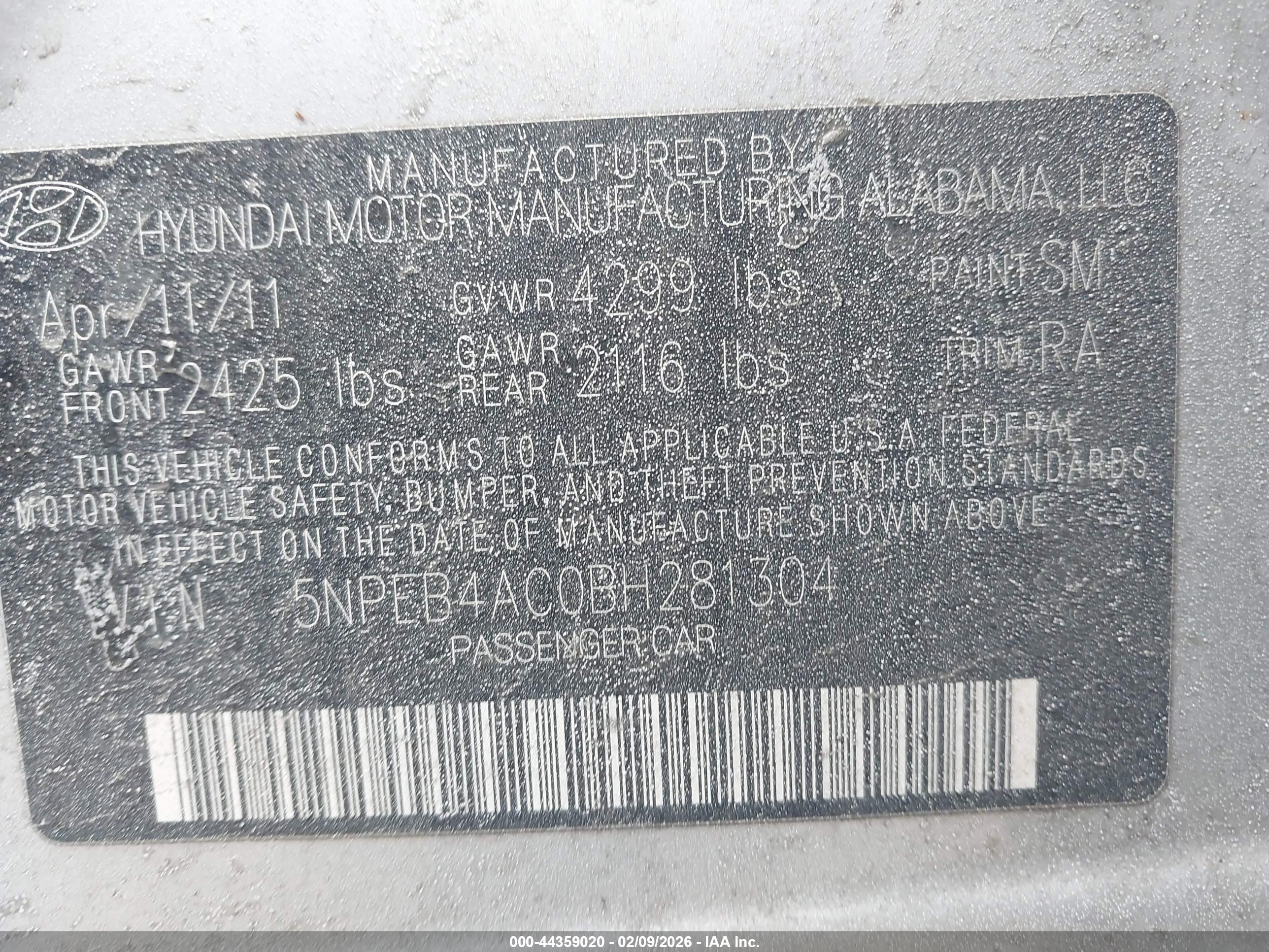 HYUNDAI SONATA image 9