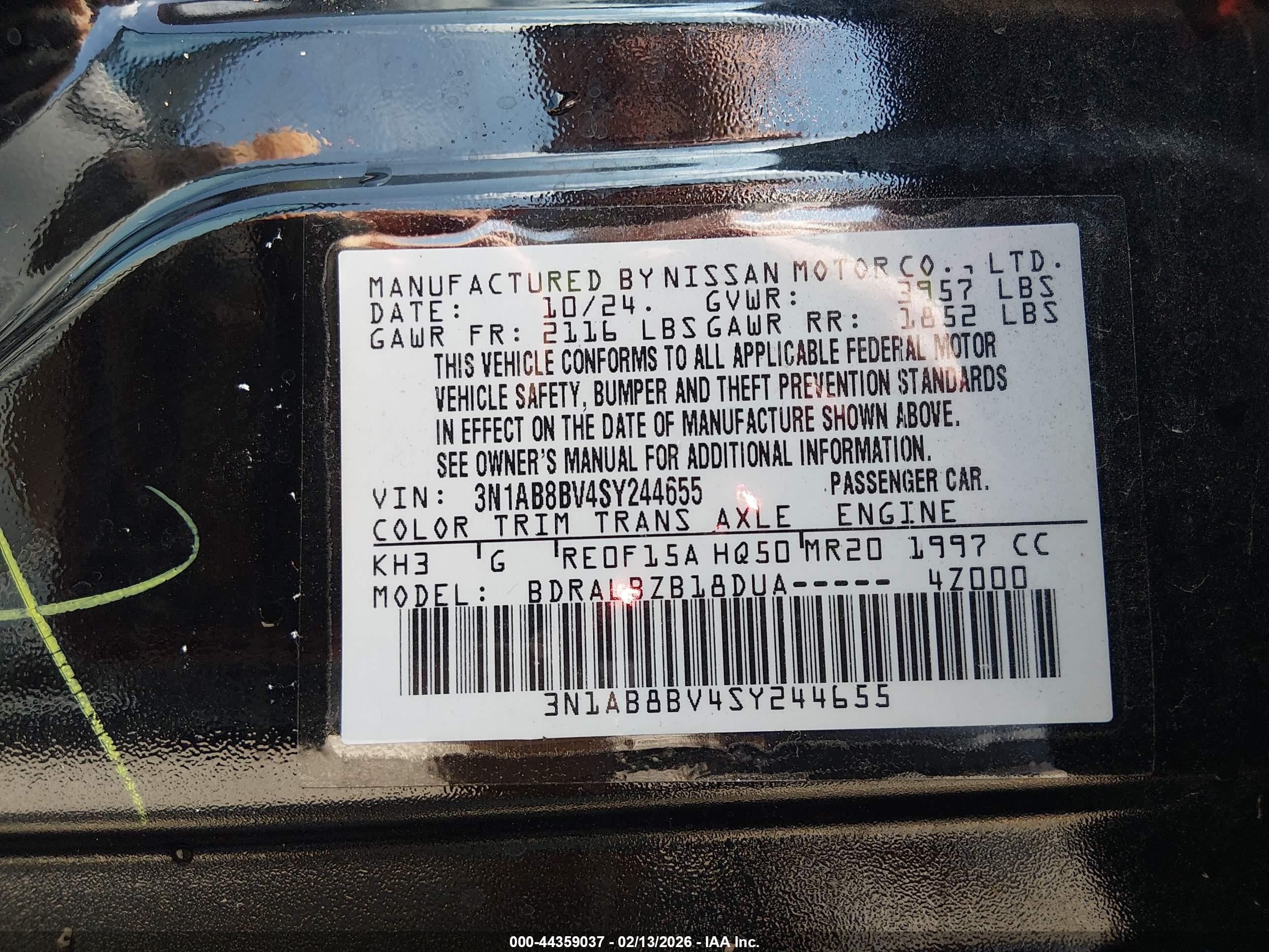 NISSAN SENTRA image 9