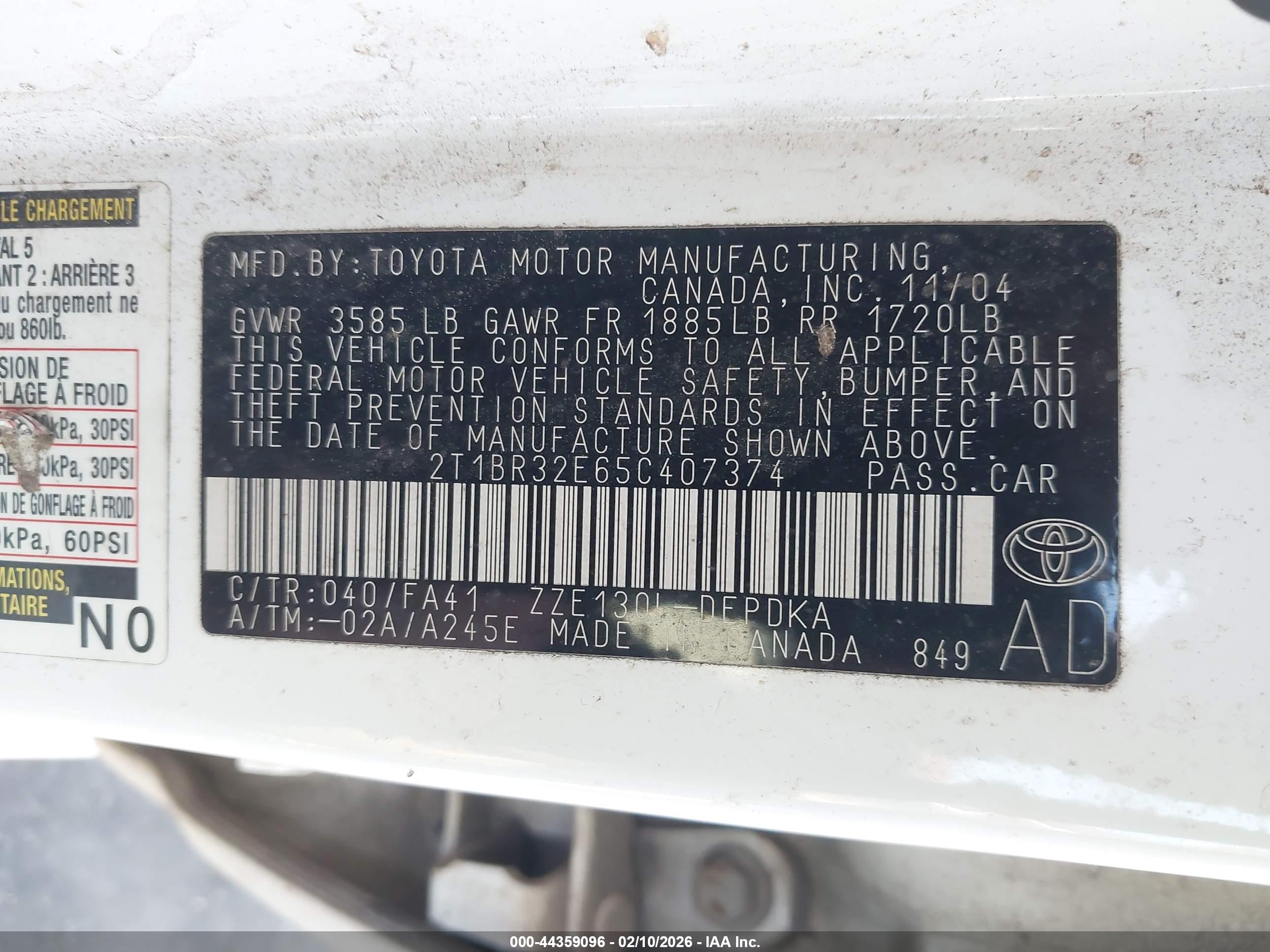 TOYOTA COROLLA image 9