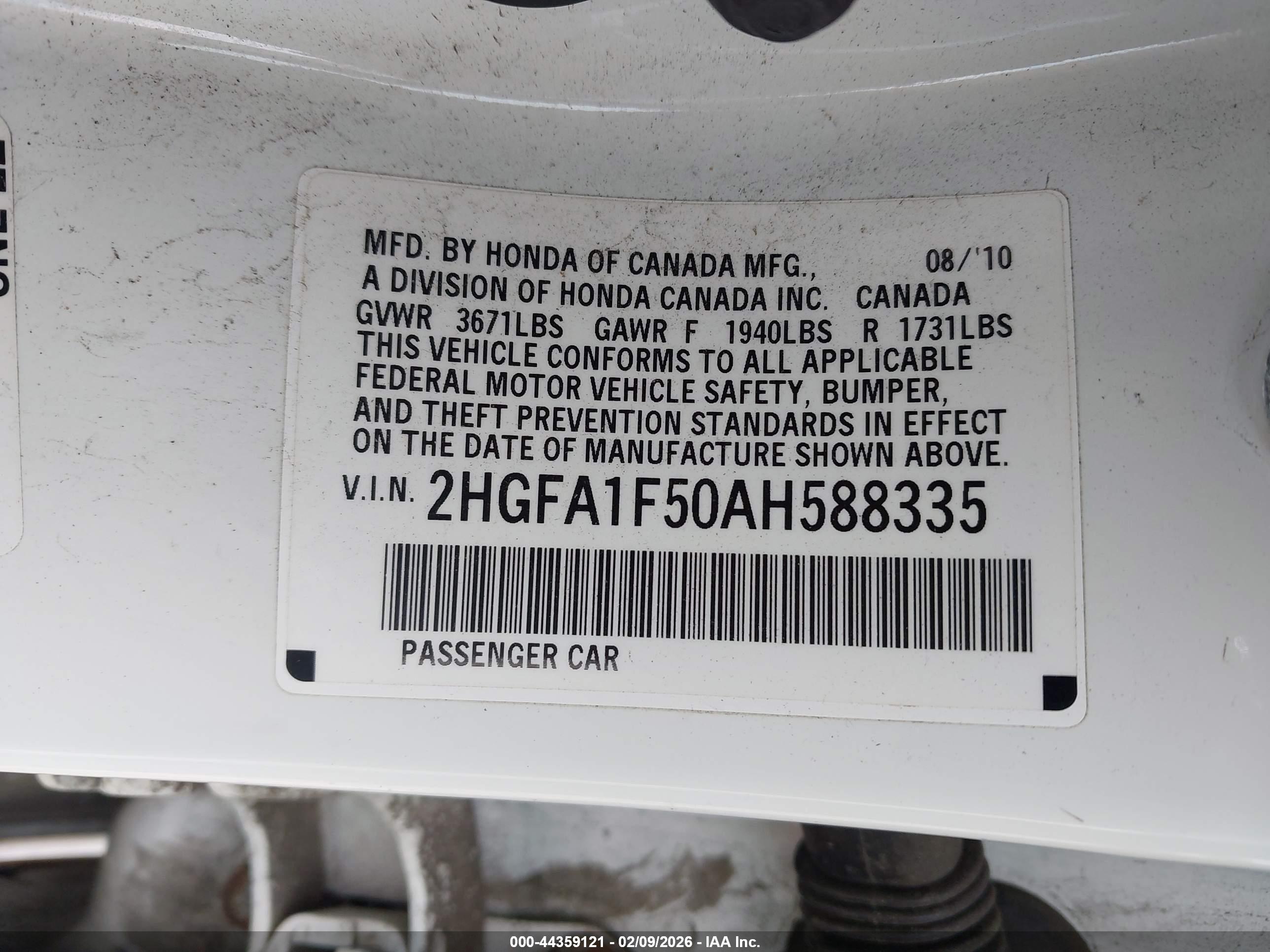 HONDA CIVIC image 9