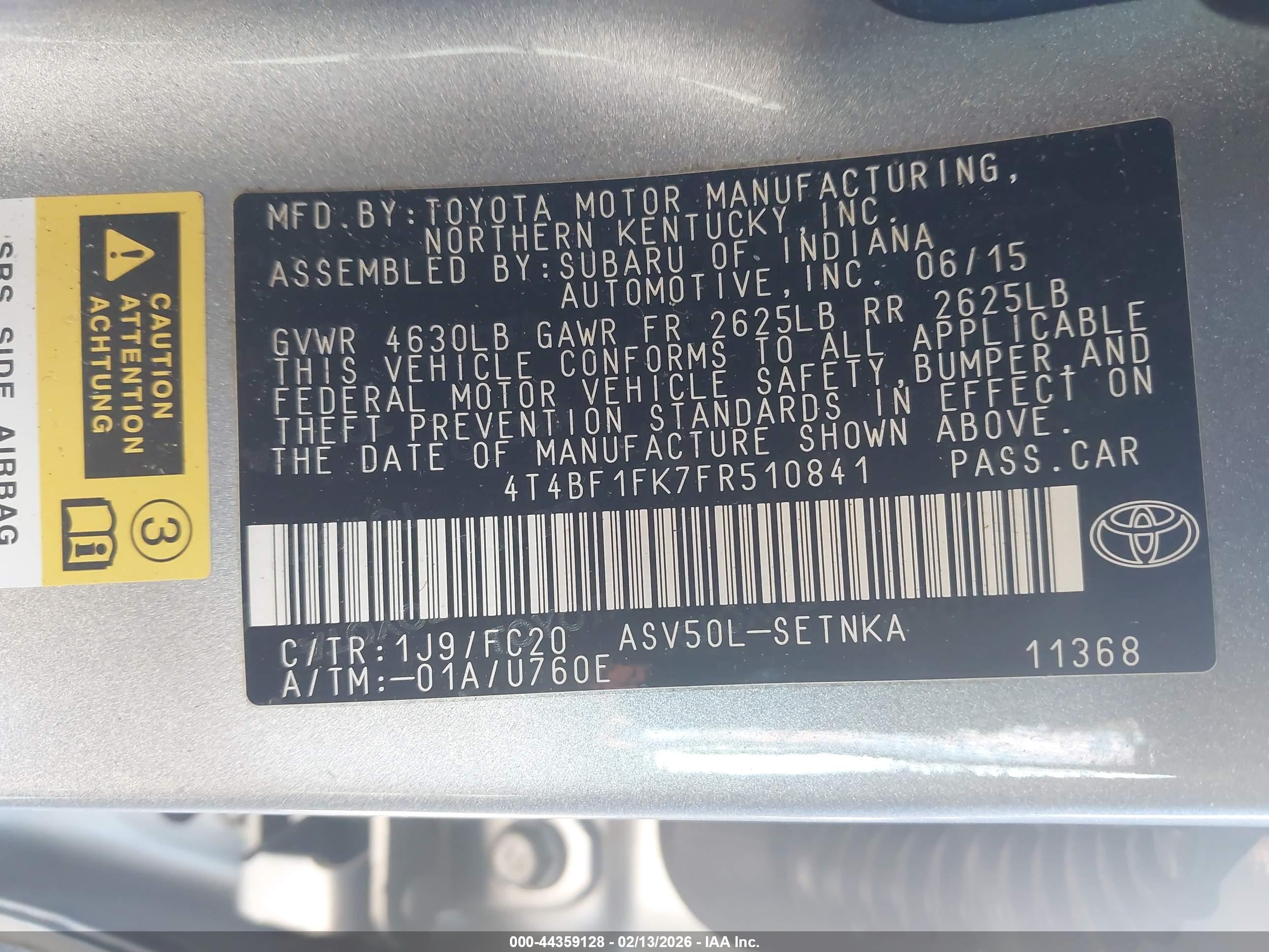 TOYOTA CAMRY image 9