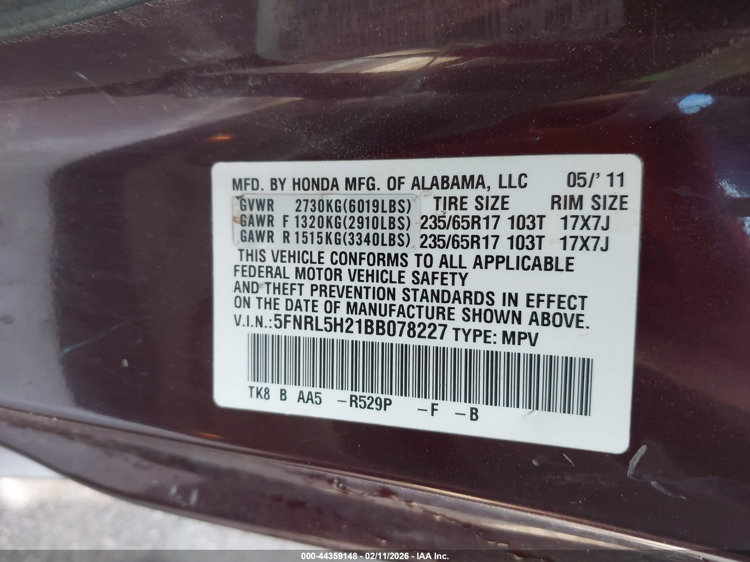 HONDA ODYSSEY image 9