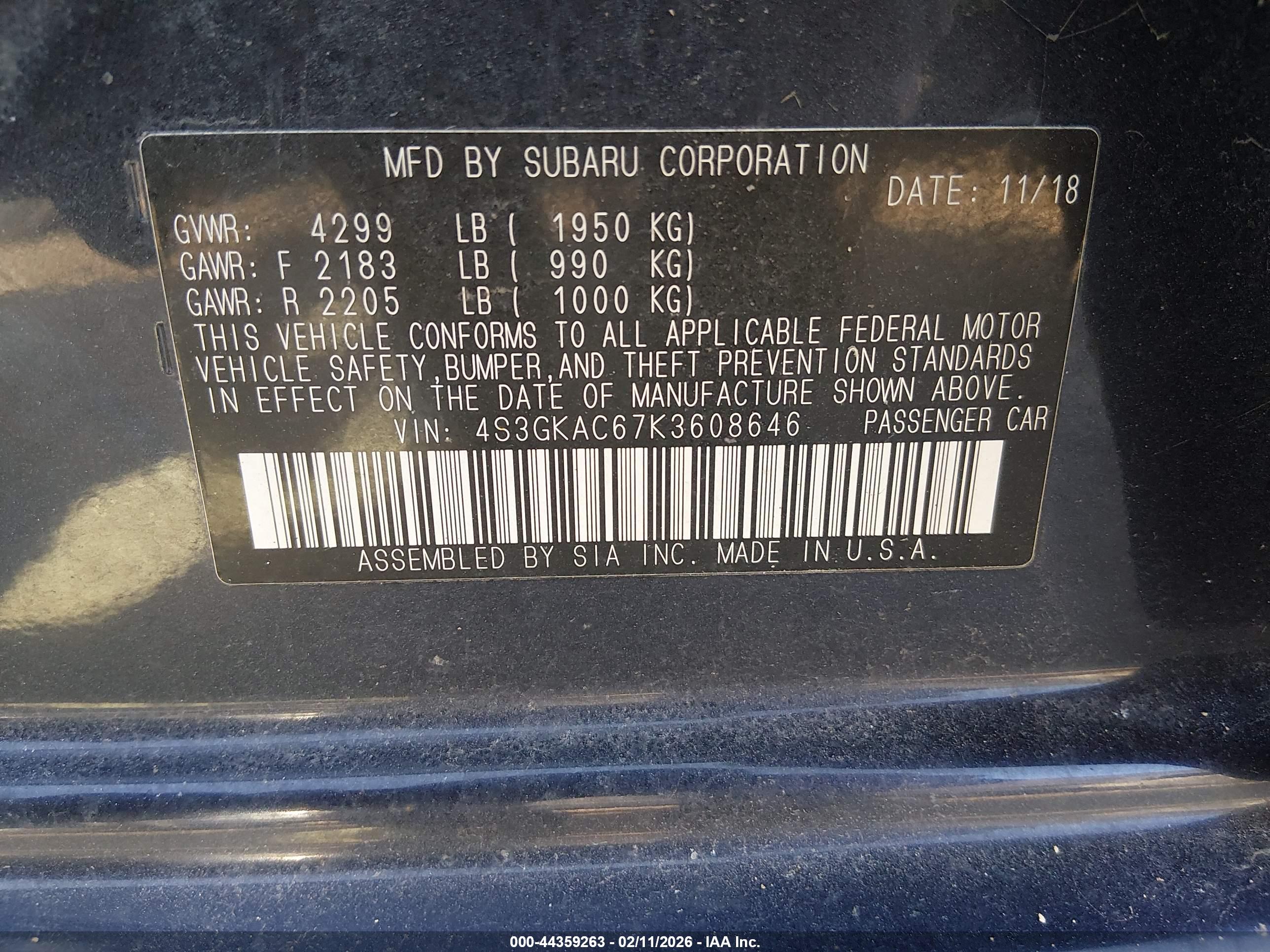 SUBARU IMPREZA image 9