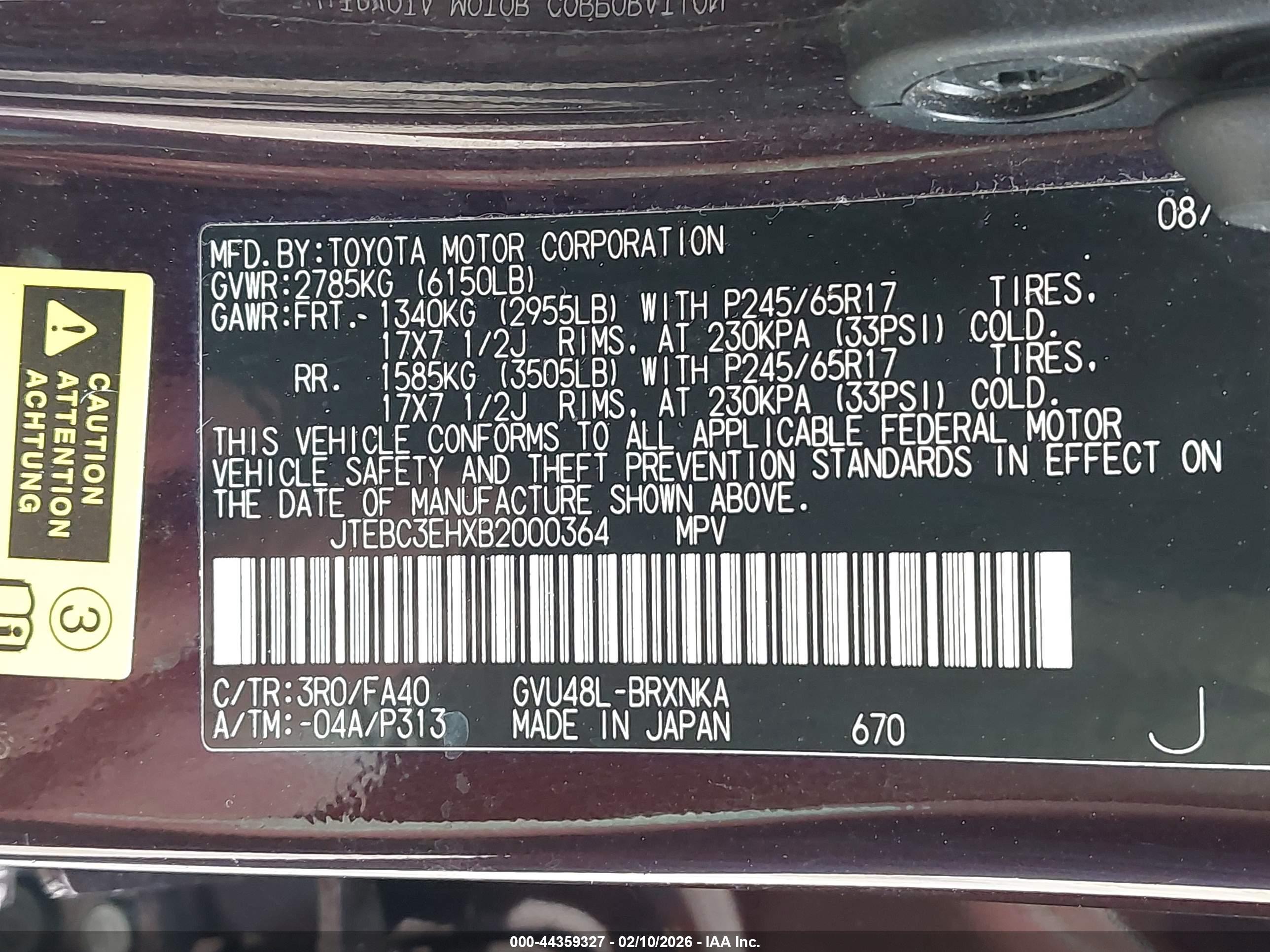 TOYOTA HIGHLANDER image 9