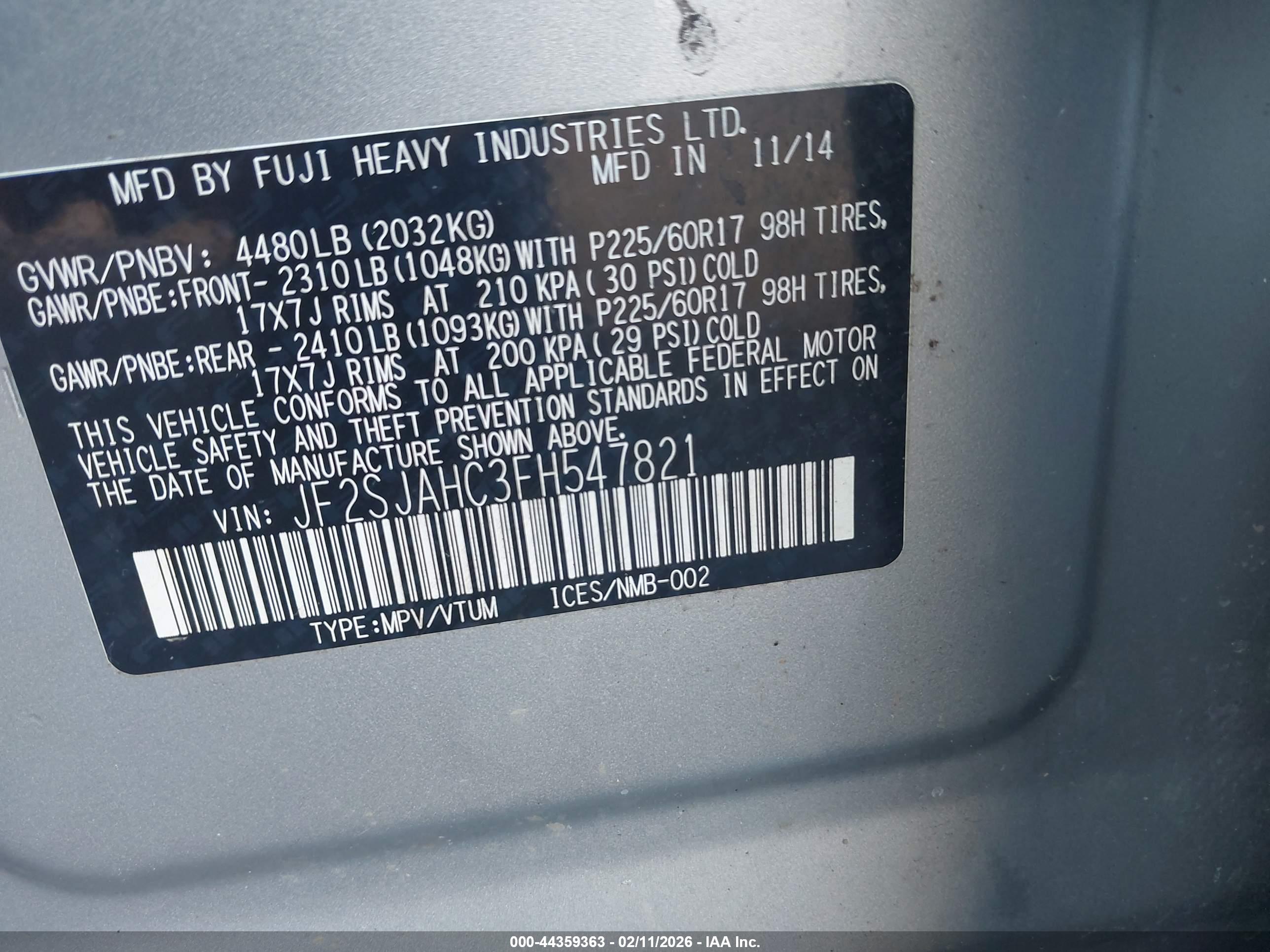 SUBARU FORESTER image 9