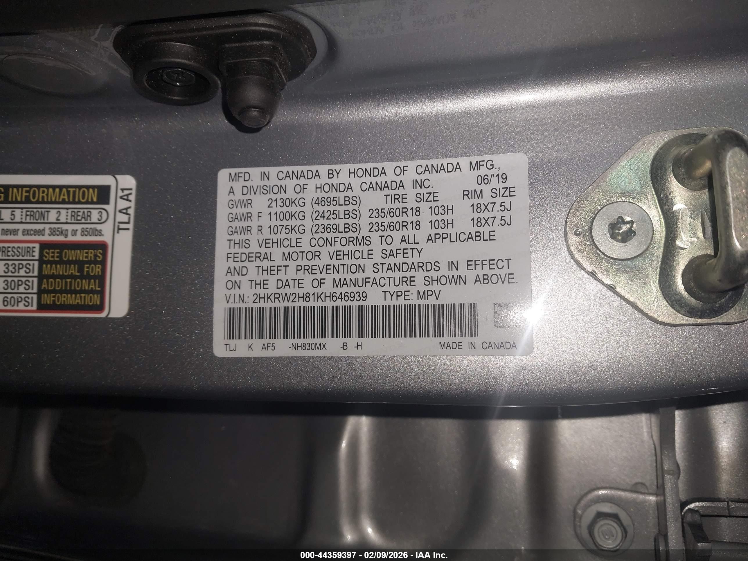 HONDA CR-V image 9