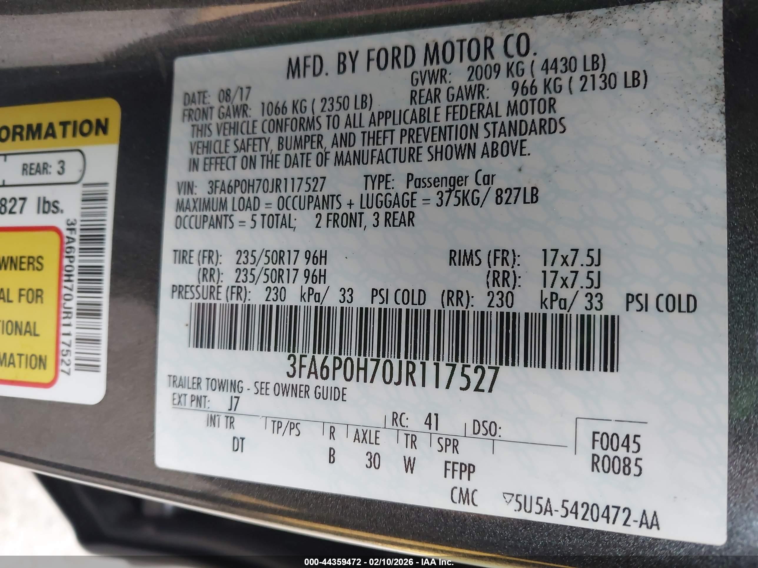 FORD FUSION image 9