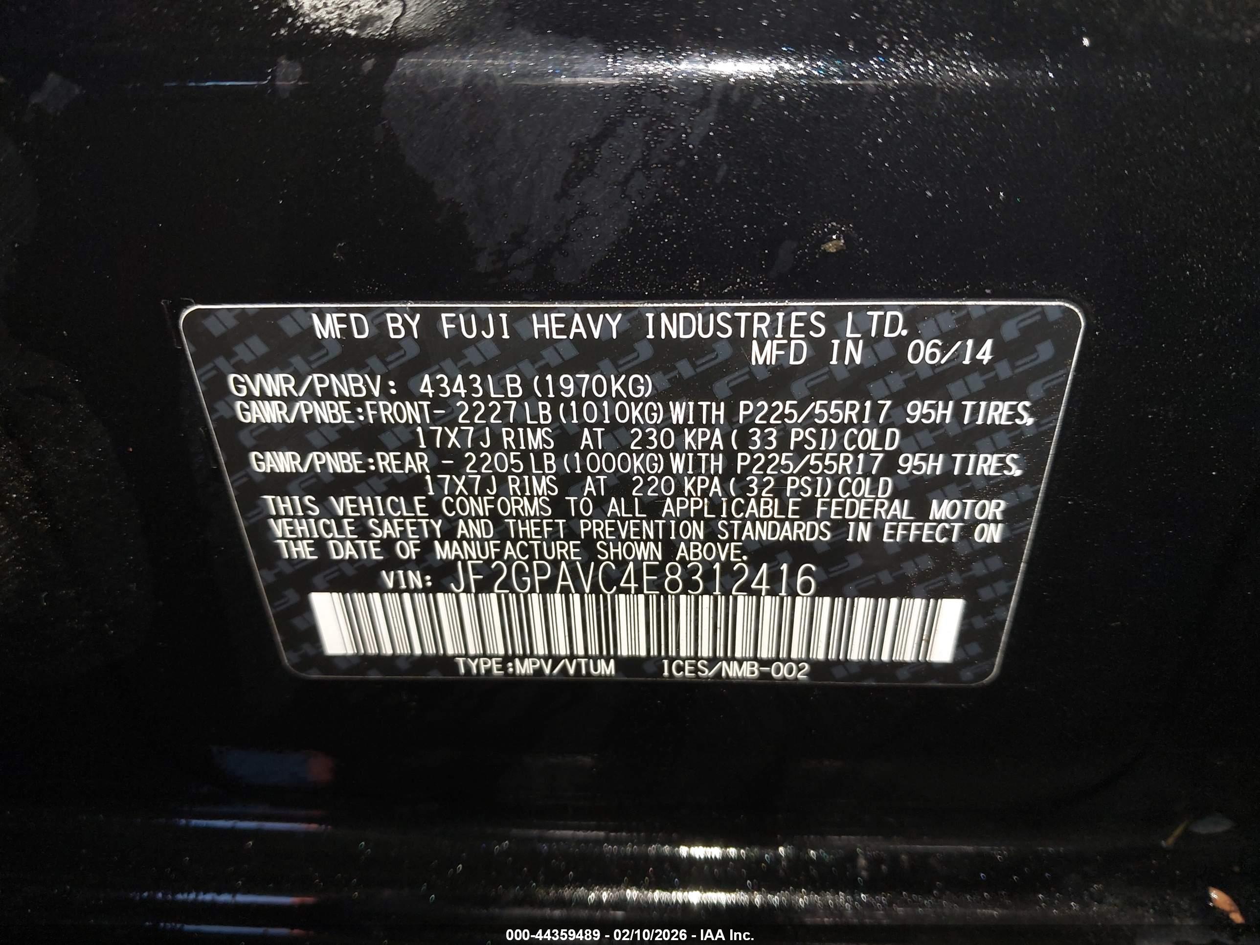 SUBARU XV image 9