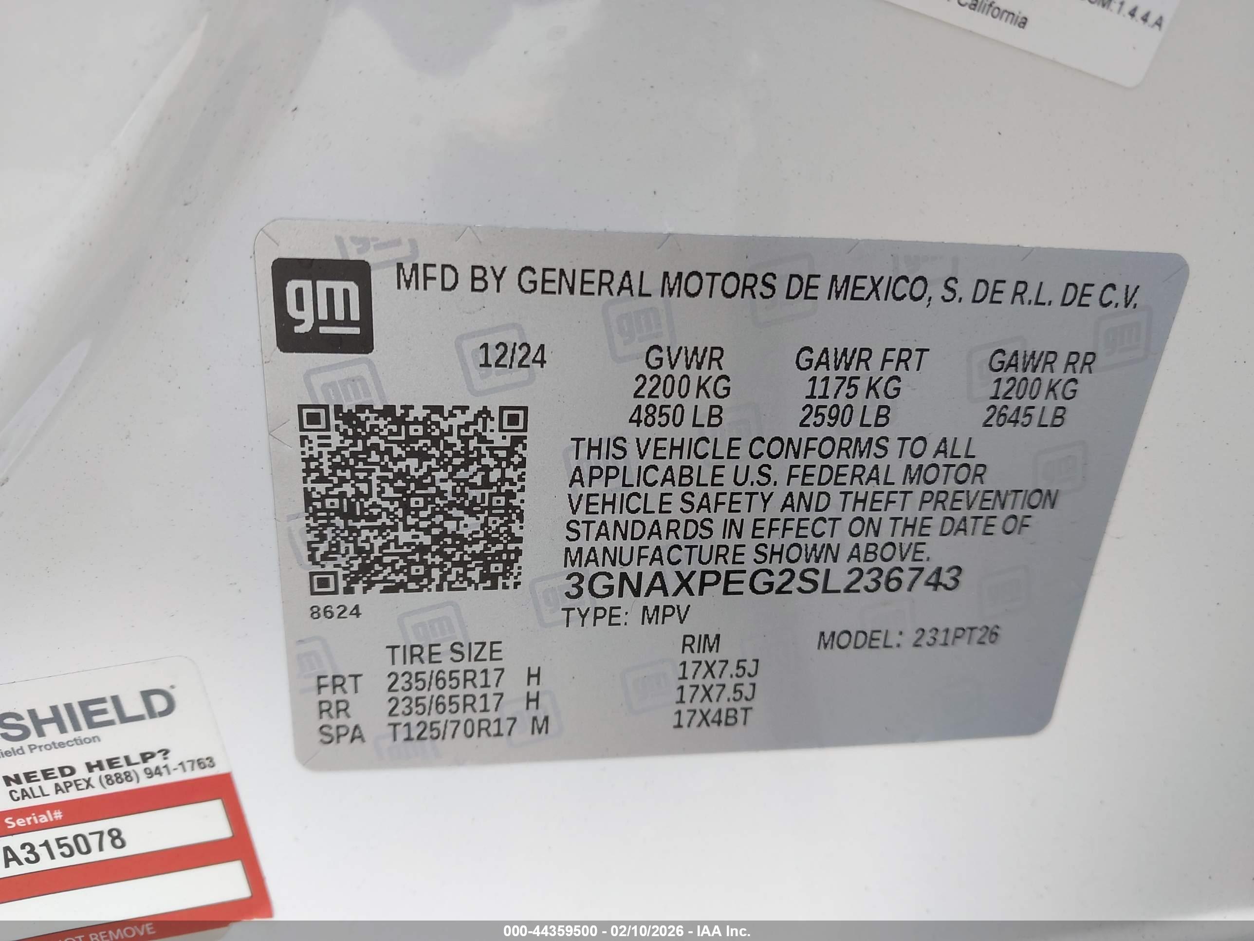 CHEVROLET EQUINOX image 9